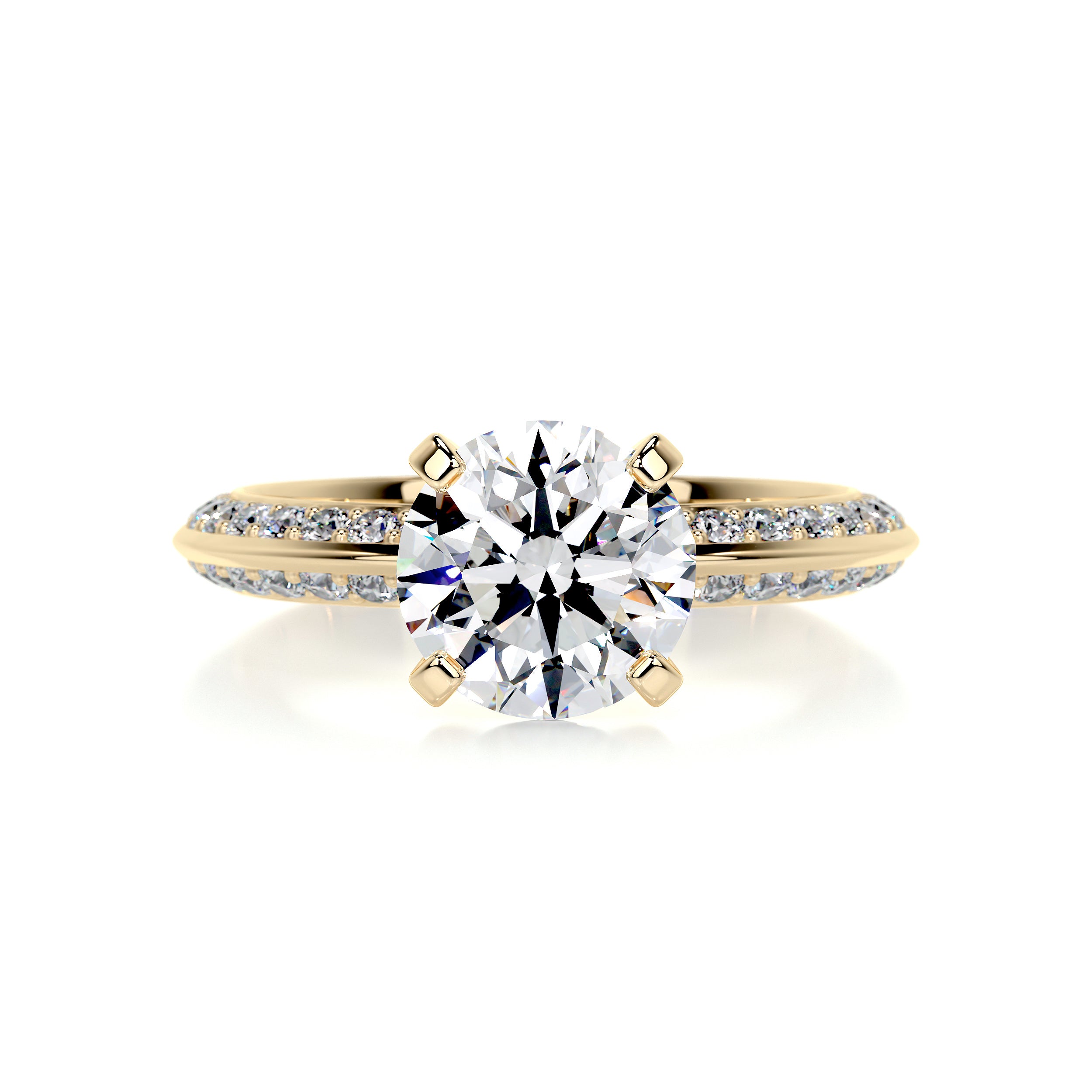 Ariana Diamond Engagement Ring -18K Yellow Gold