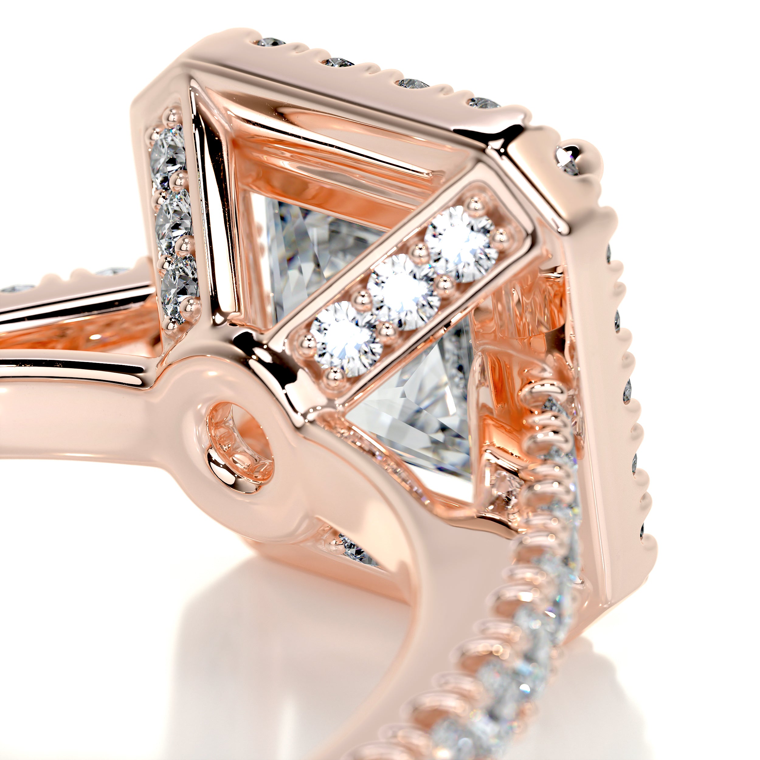 Selena Diamond Engagement Ring   (2.75 Carat) -14K Rose Gold
