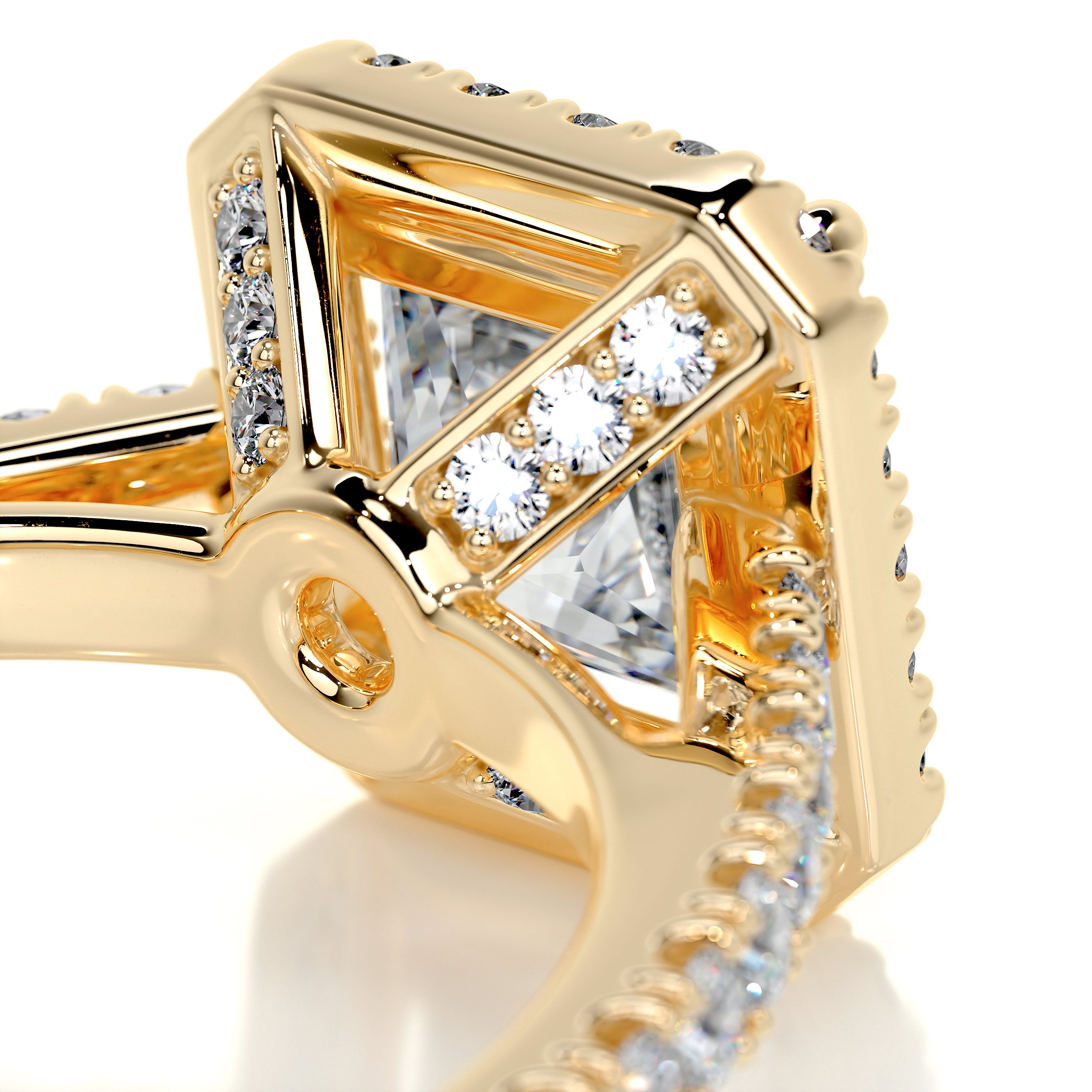 Selena Diamond Engagement Ring   (2.75 Carat) -18K Yellow Gold