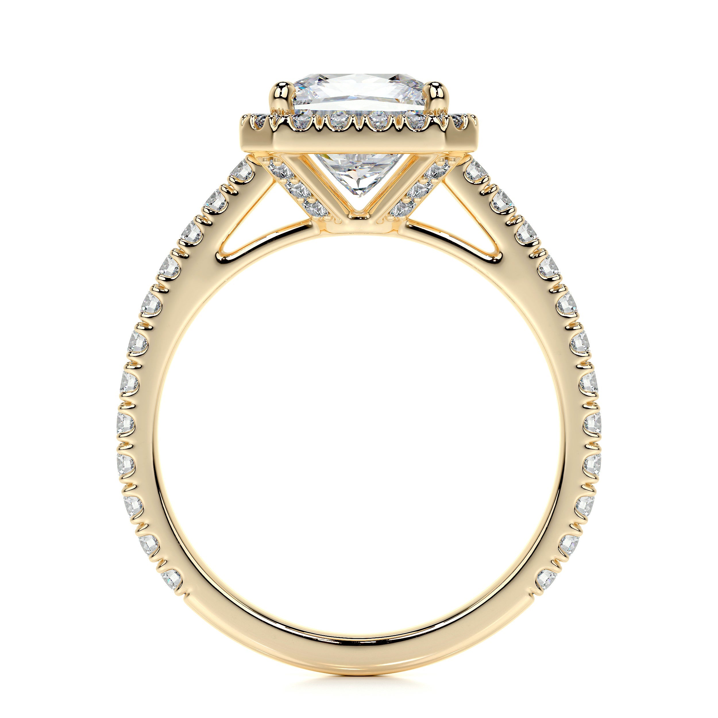 Selena Lab Grown Diamond Ring -18K Yellow Gold