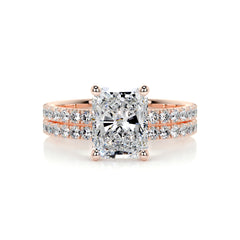 Audrey Diamond Bridal Set -14K Rose Gold