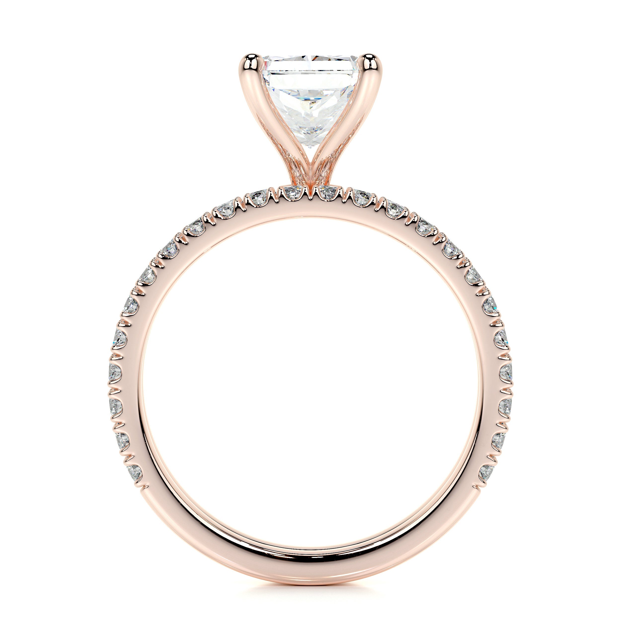 Audrey Lab Grown Diamond Bridal Set   (2.5 Carat) -14K Rose Gold