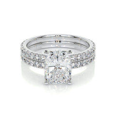 Audrey Lab Grown Diamond Bridal Set -18K White Gold