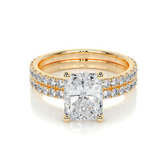 Audrey Lab Grown Diamond Bridal Set -18K Yellow Gold
