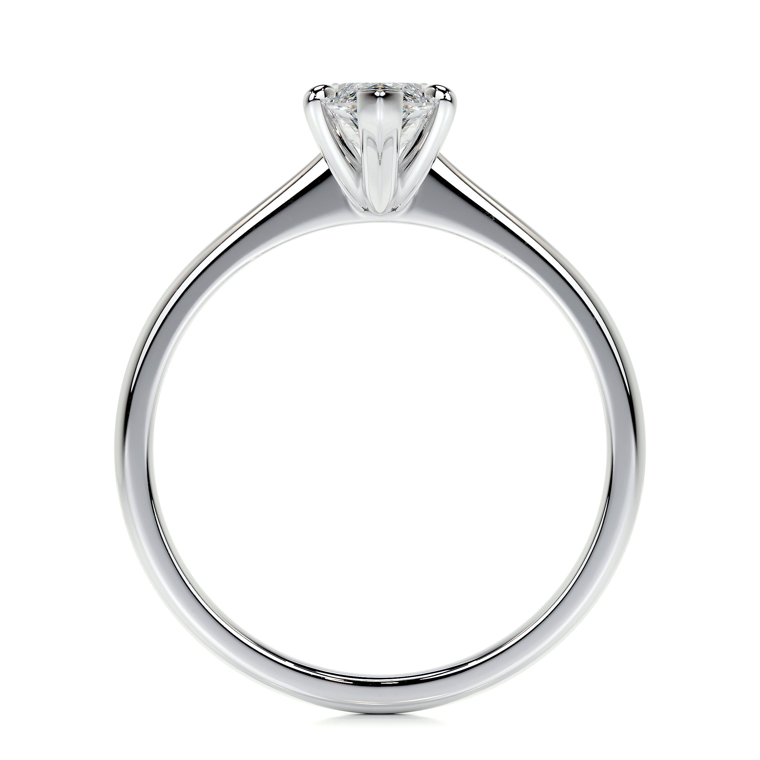 Samantha Lab Grown Diamond Ring   (1 Carat) -14K White Gold