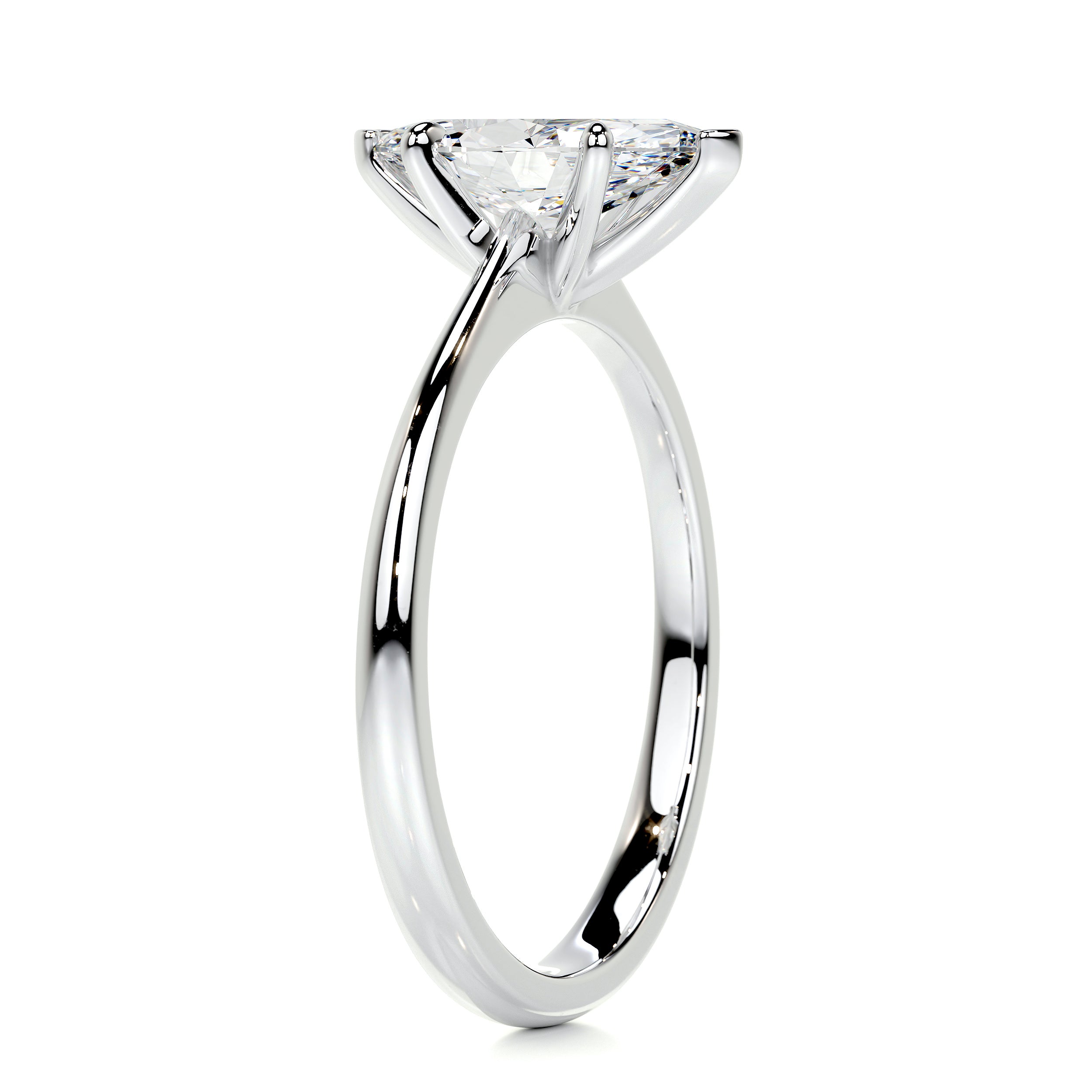 Samantha Diamond Engagement Ring   (1 Carat) -14K White Gold