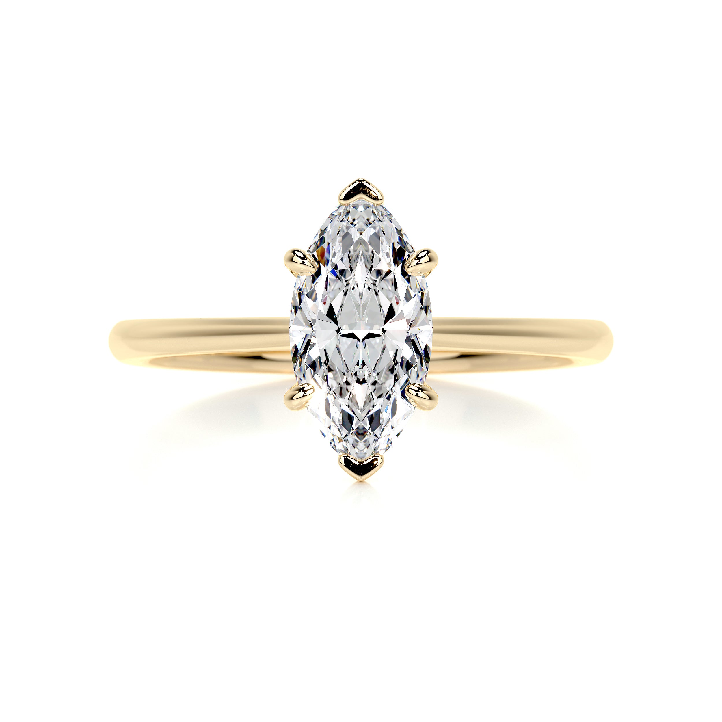 Samantha Diamond Engagement Ring   (1 Carat) -18K Yellow Gold