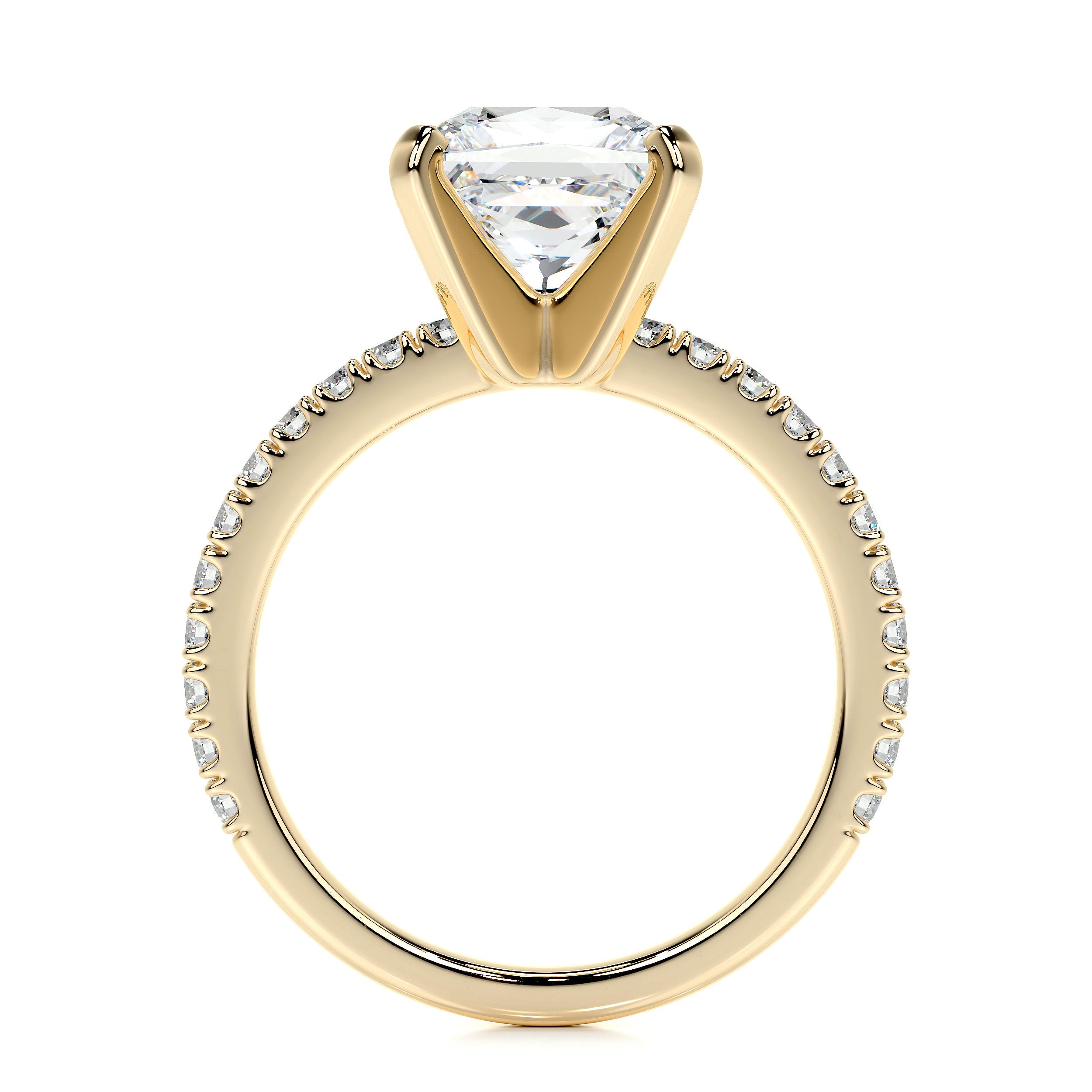 Stephanie Lab Grown Diamond Ring -18K Yellow Gold