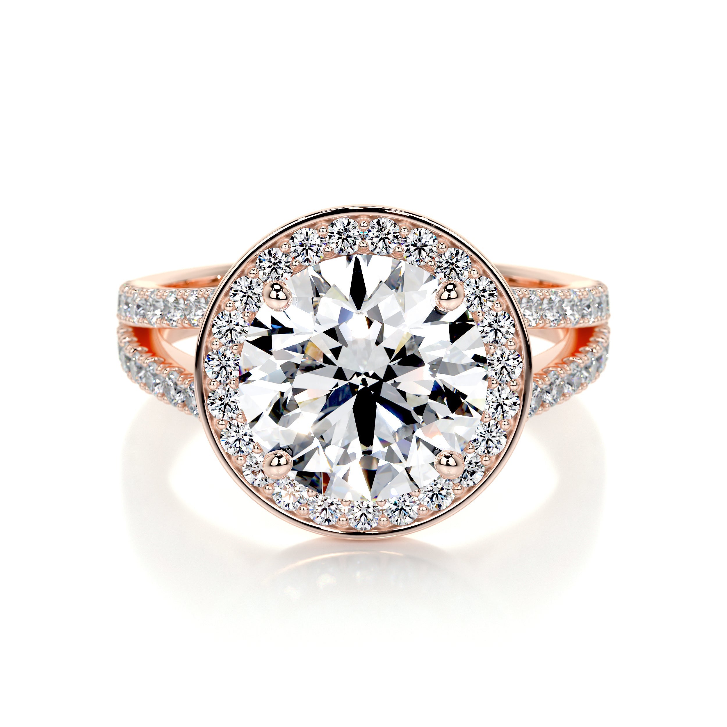 Camilla Lab Grown Diamond Ring   (2.75 Carat) -14K Rose Gold