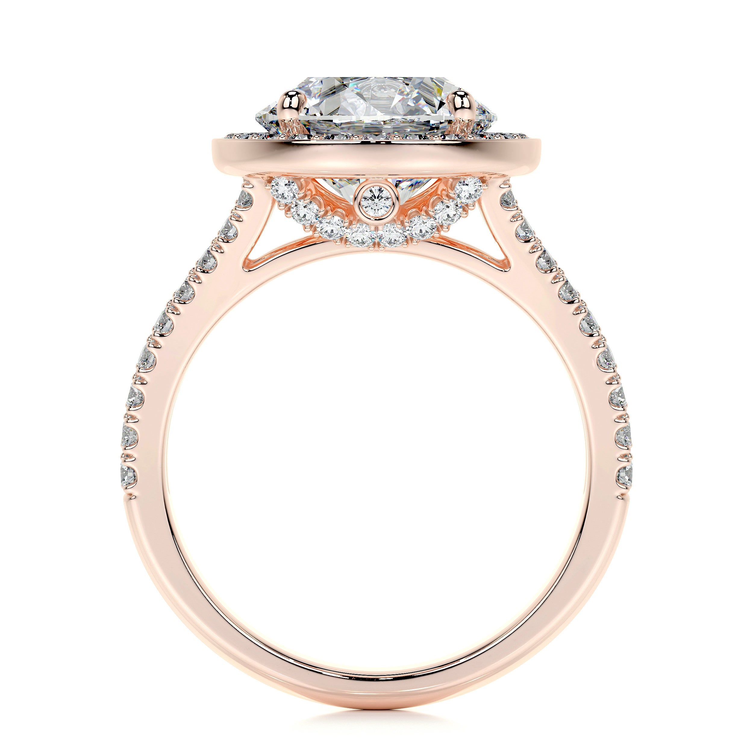 Camilla Lab Grown Diamond Ring   (2.75 Carat) -14K Rose Gold