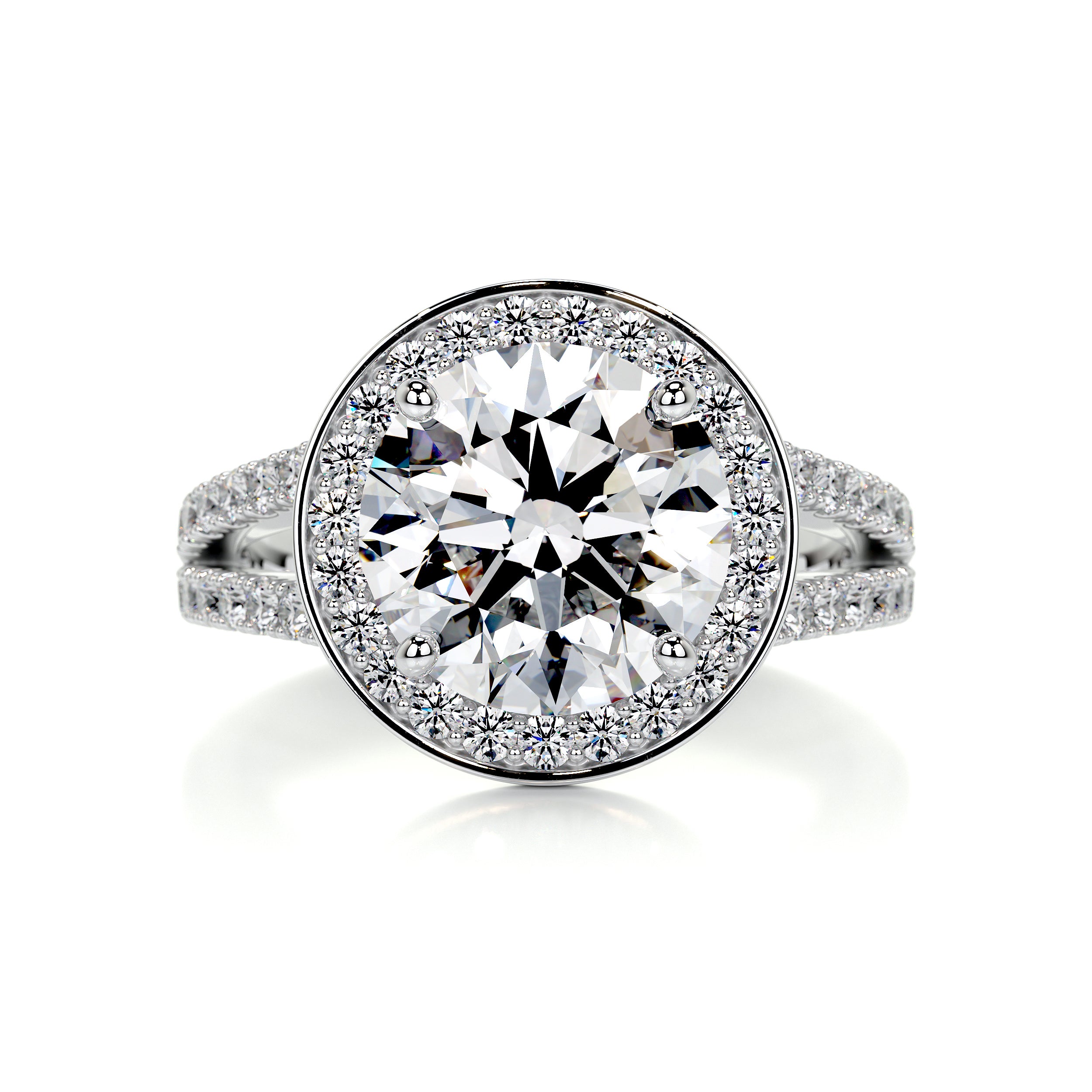 Camilla Diamond Engagement Ring   (2.75 Carat) -18K White Gold