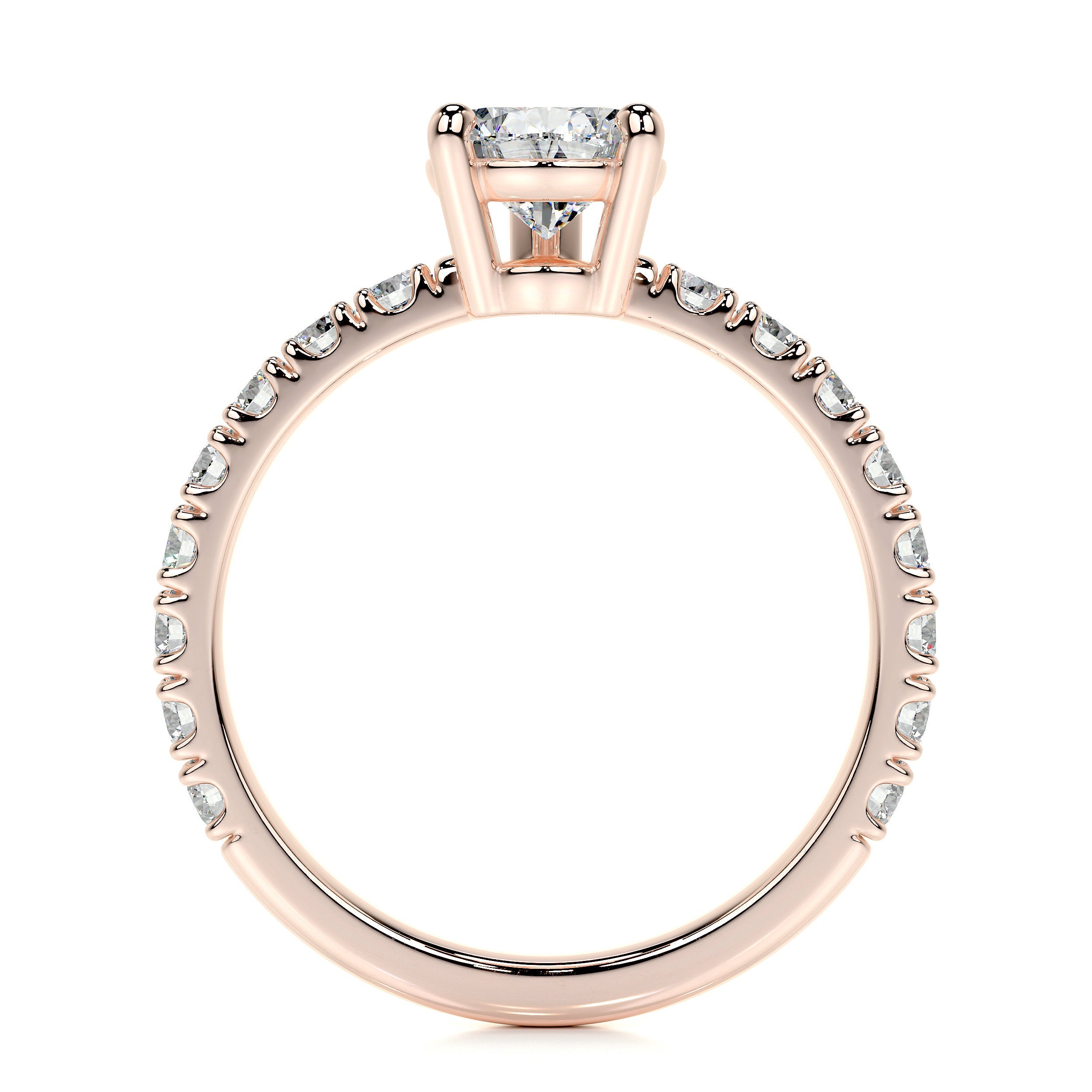Hailey Lab Grown Diamond Ring   (2 Carat) -14K Rose Gold