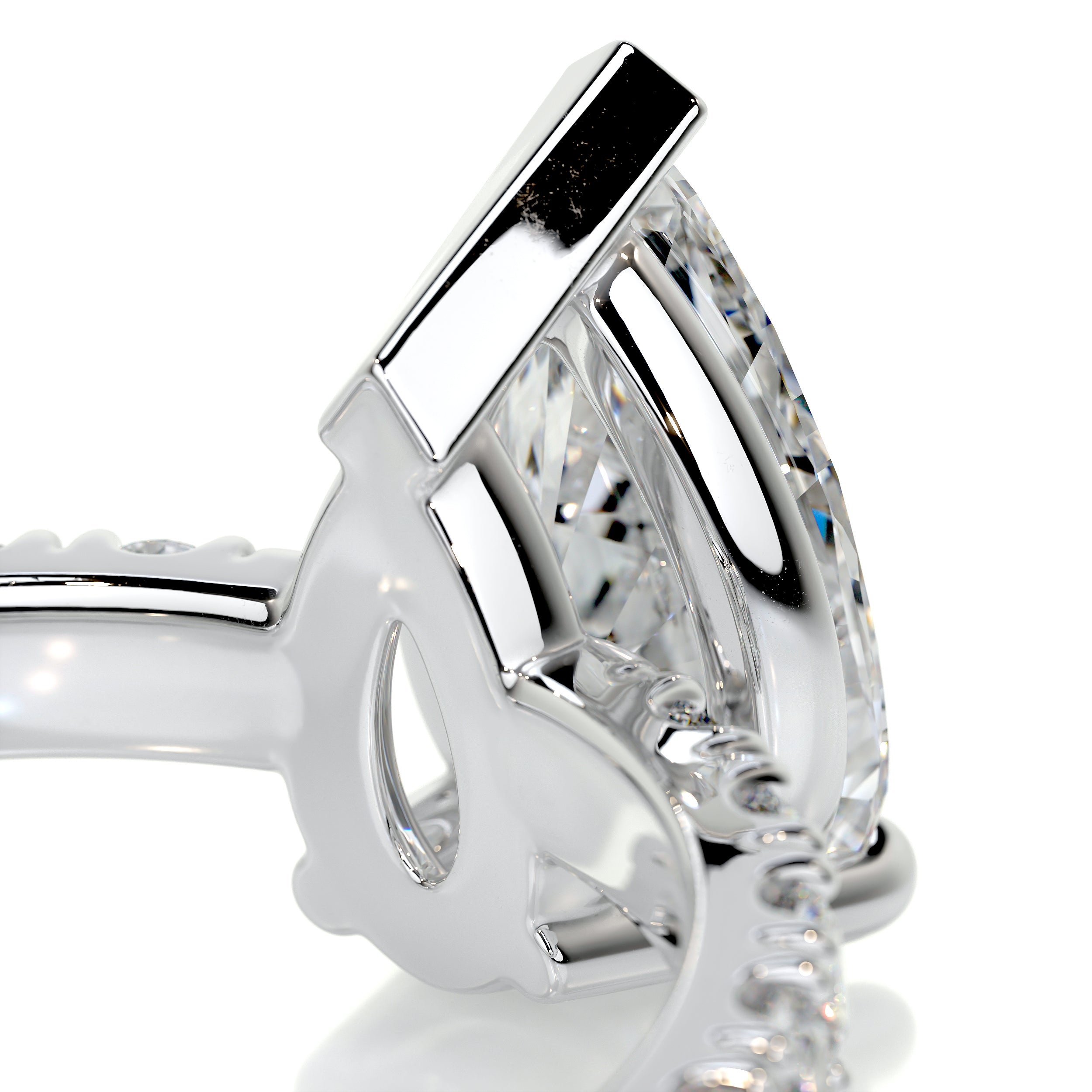 Hailey Diamond Engagement Ring   (2 Carat) -Platinum