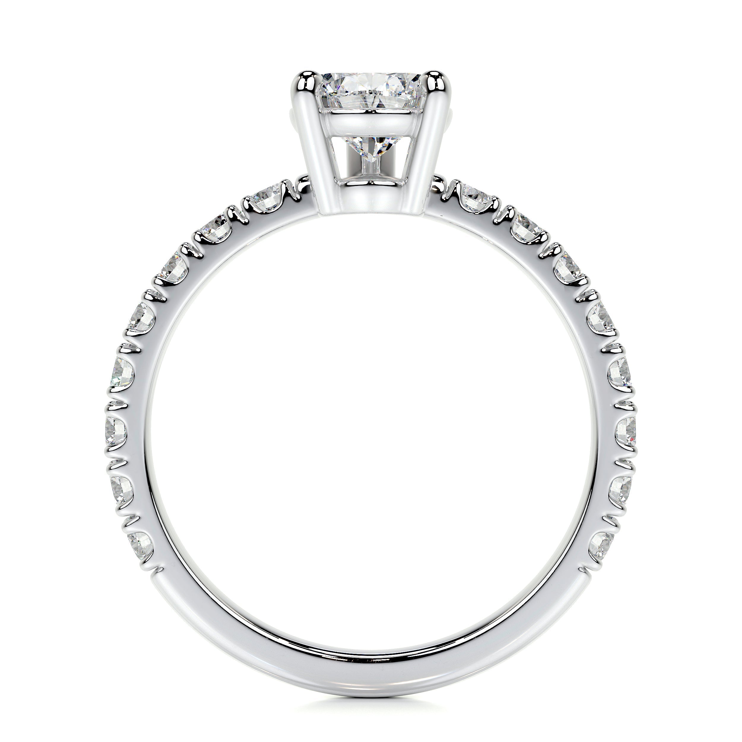 Hailey Lab Grown Diamond Ring   (2 Carat) -Platinum