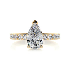 Hailey Diamond Engagement Ring -18K Yellow Gold