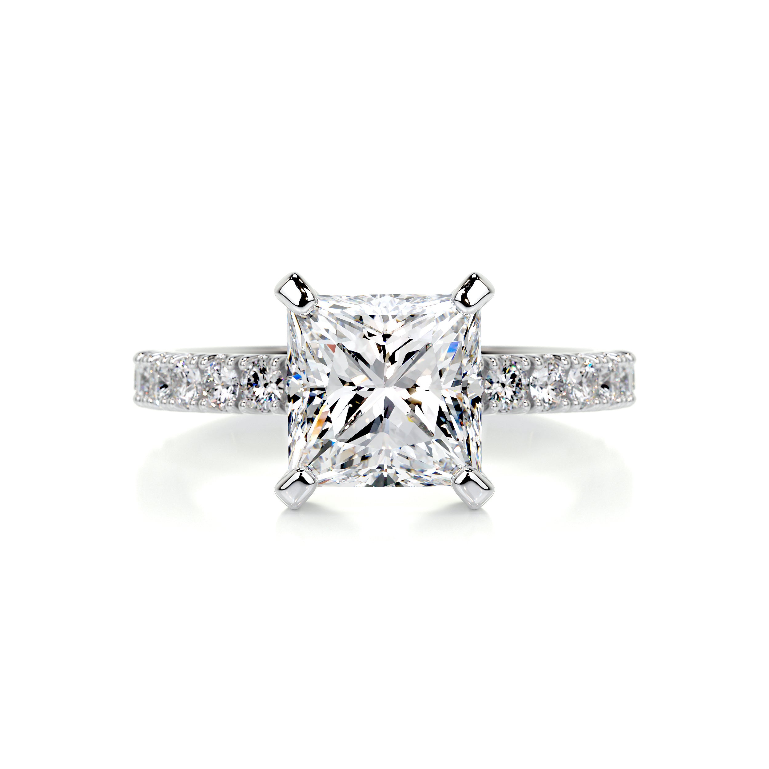 Blair Diamond Engagement Ring   (2.5 Carat) -14K White Gold