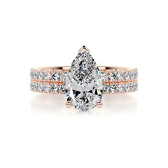 Stephanie Diamond Bridal Set -14K Rose Gold