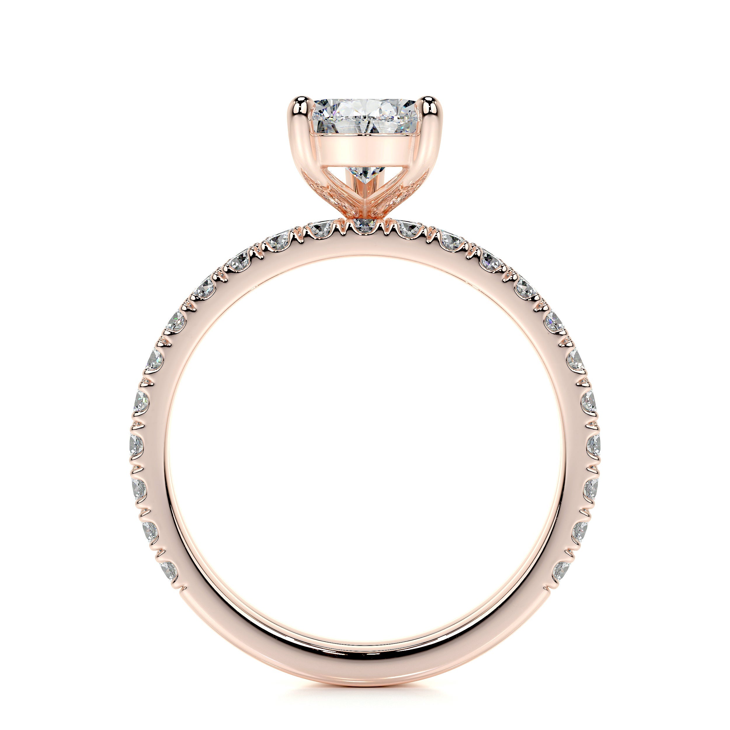 Stephanie Lab Grown Diamond Bridal Set   (2.5 Carat) -14K Rose Gold