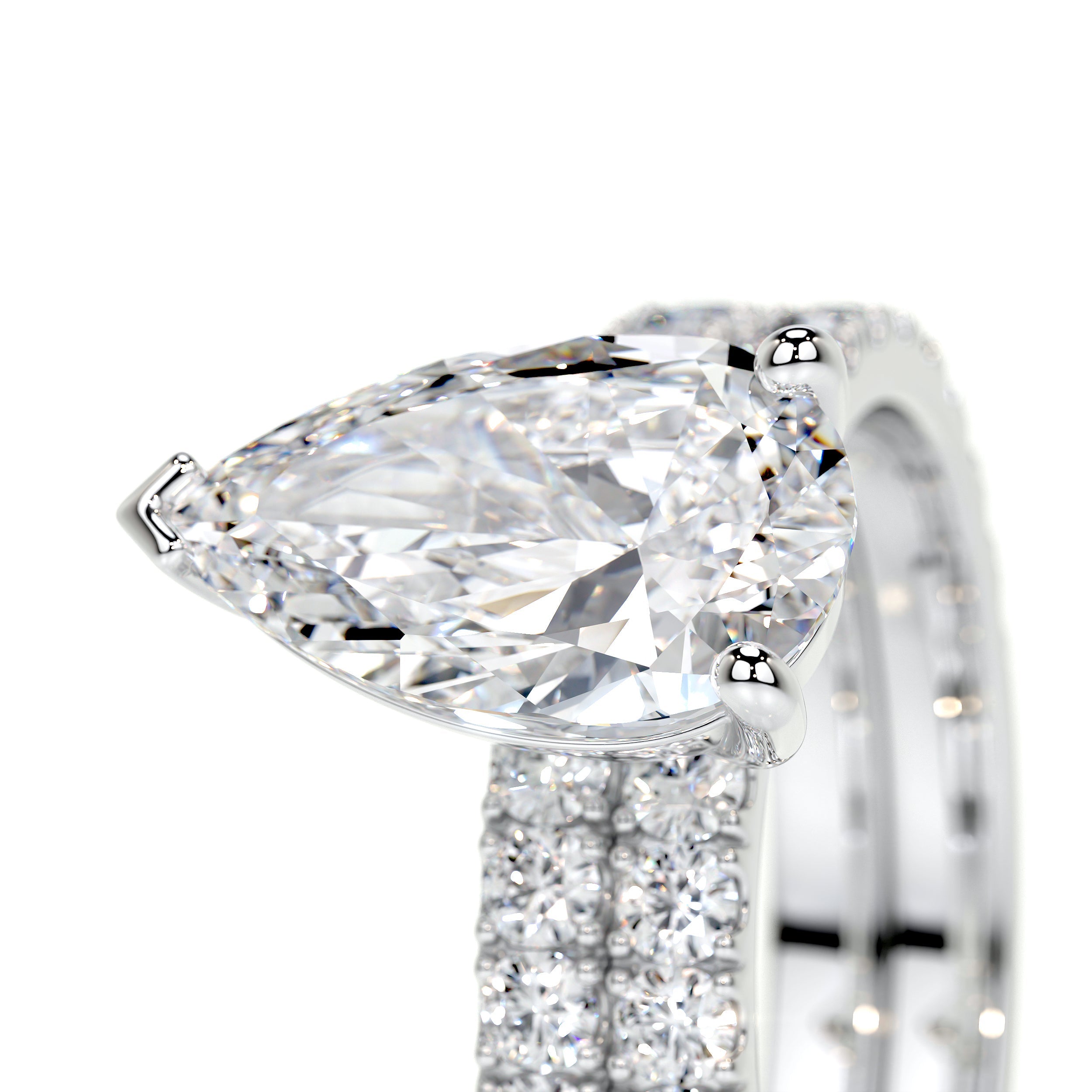 Stephanie Lab Grown Diamond Bridal Set   (2.5 Carat) -14K White Gold