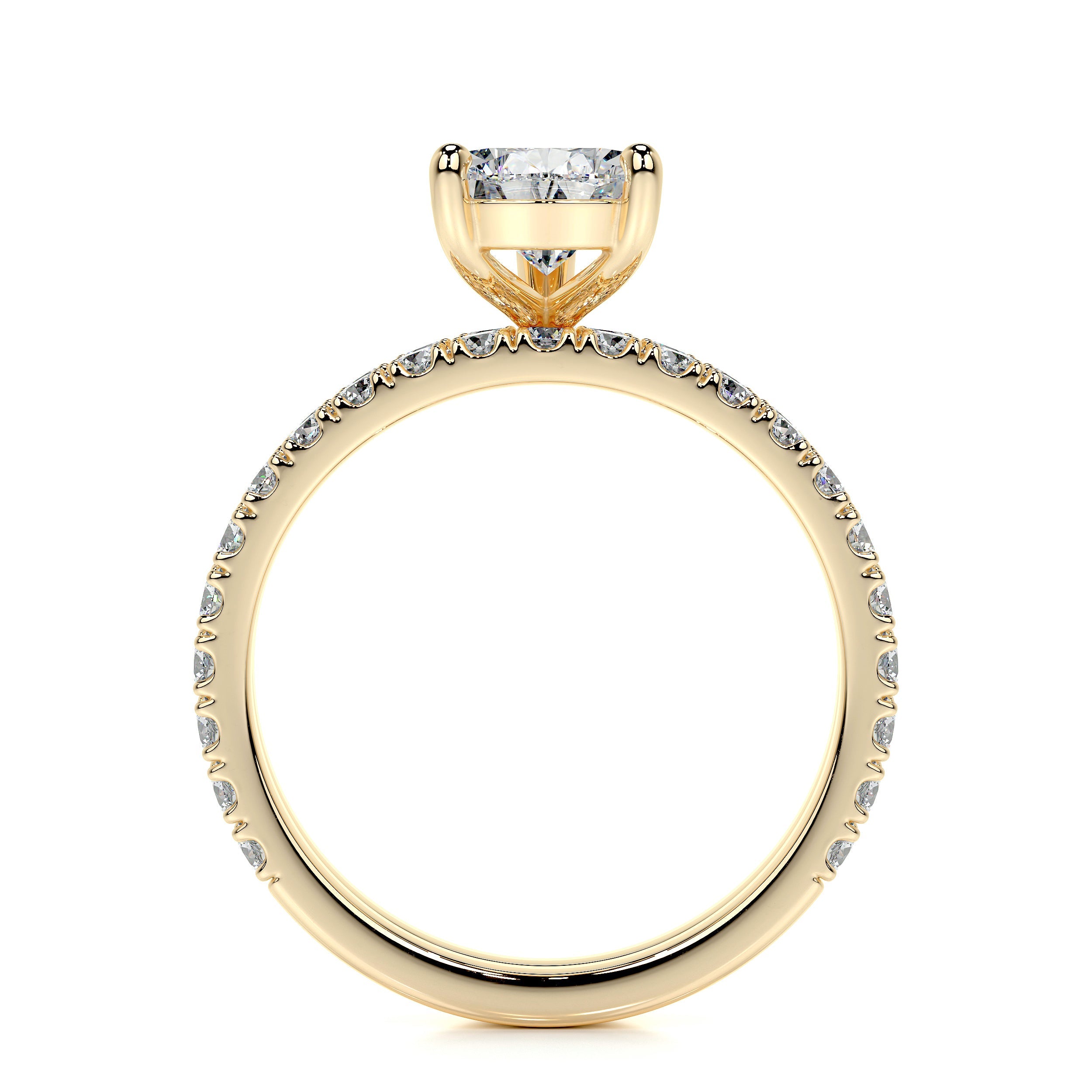 Stephanie Lab Grown Diamond Bridal Set   (2.5 Carat) -18K Yellow Gold