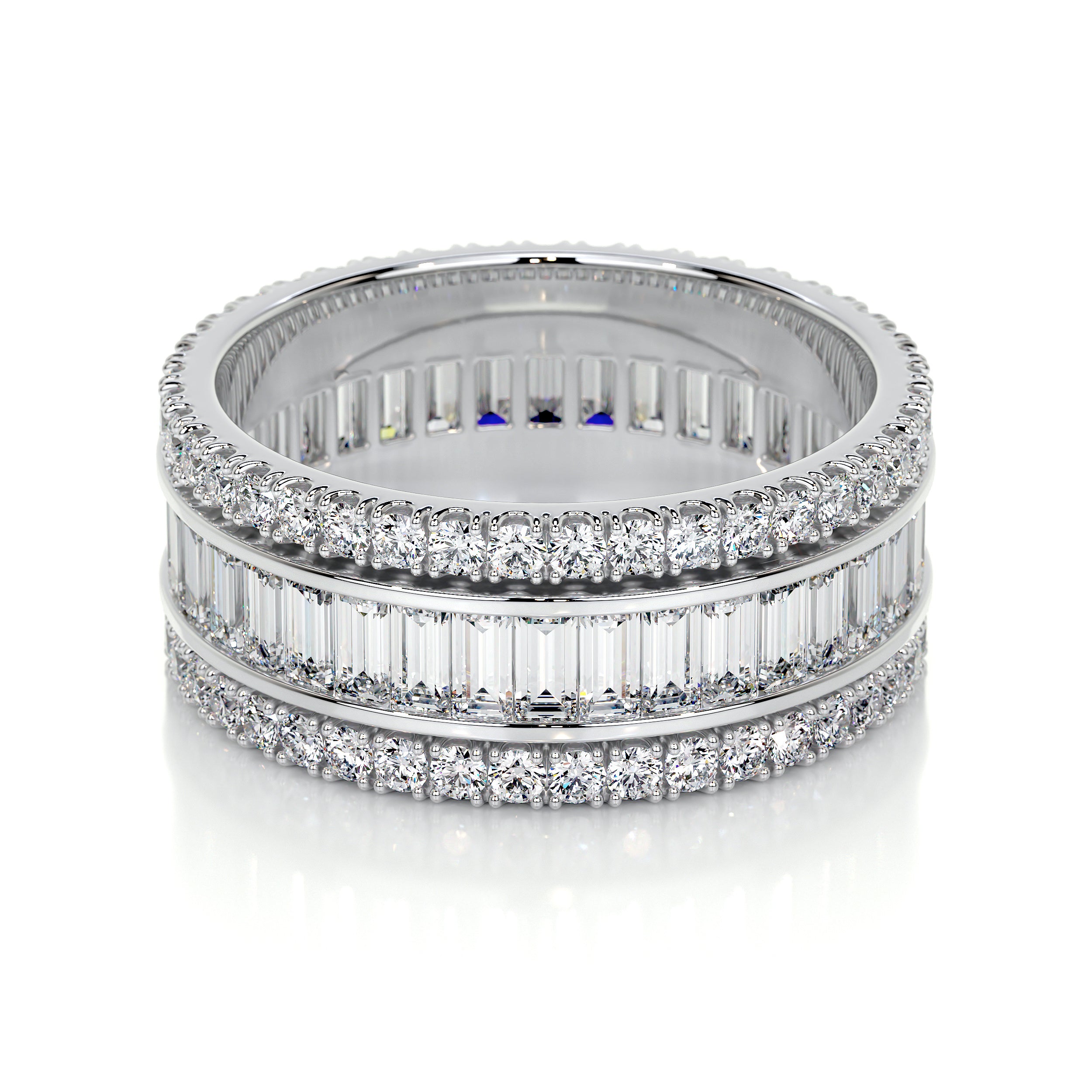 Paige Lab Grown Eternity Wedding Ring   (4 Carat) -18K White Gold