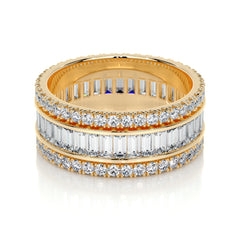 Paige Lab Grown Eternity Wedding Ring (4 Carat) -18K Yellow Gold