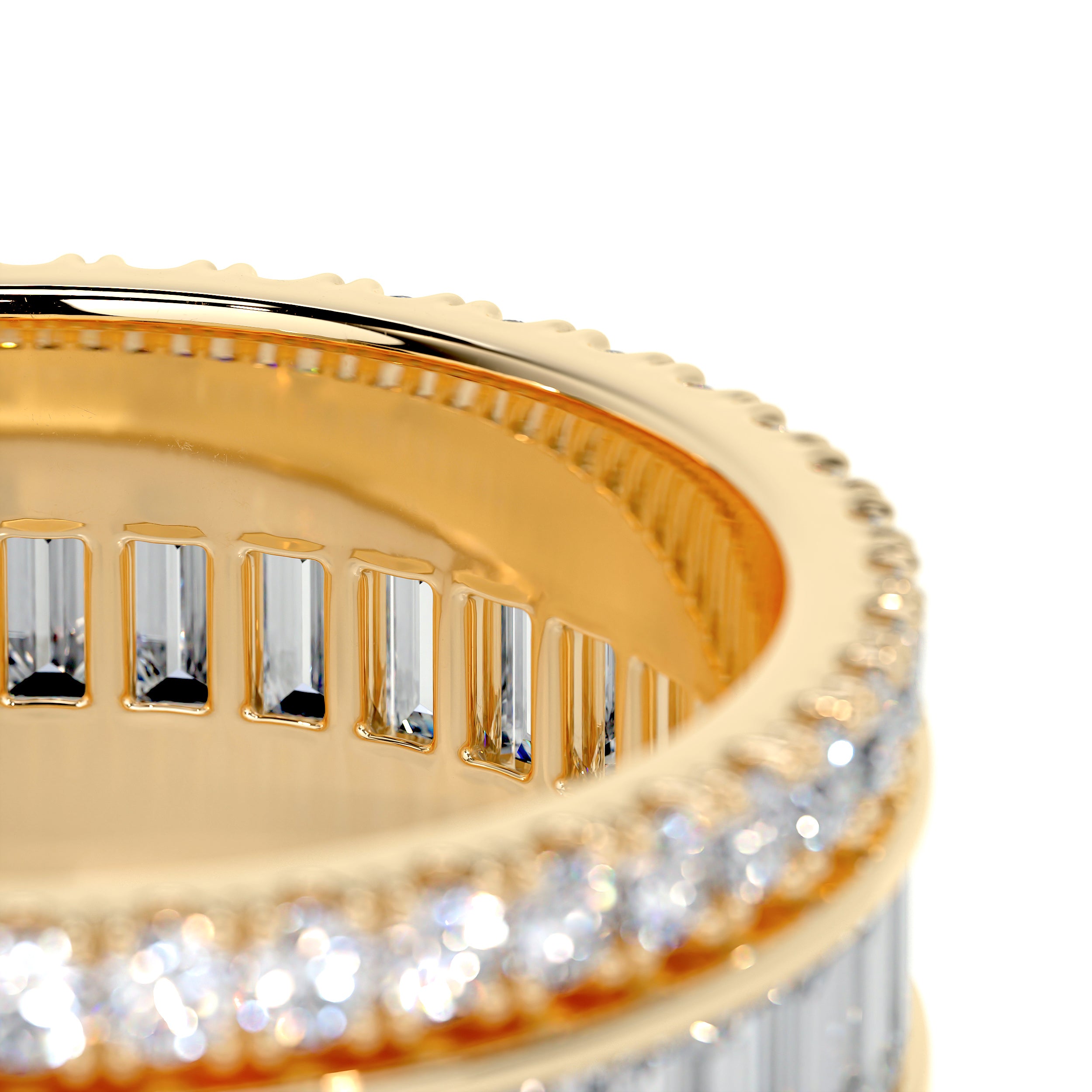 Paige Eternity Wedding Ring   (4 Carat) -18K Yellow Gold