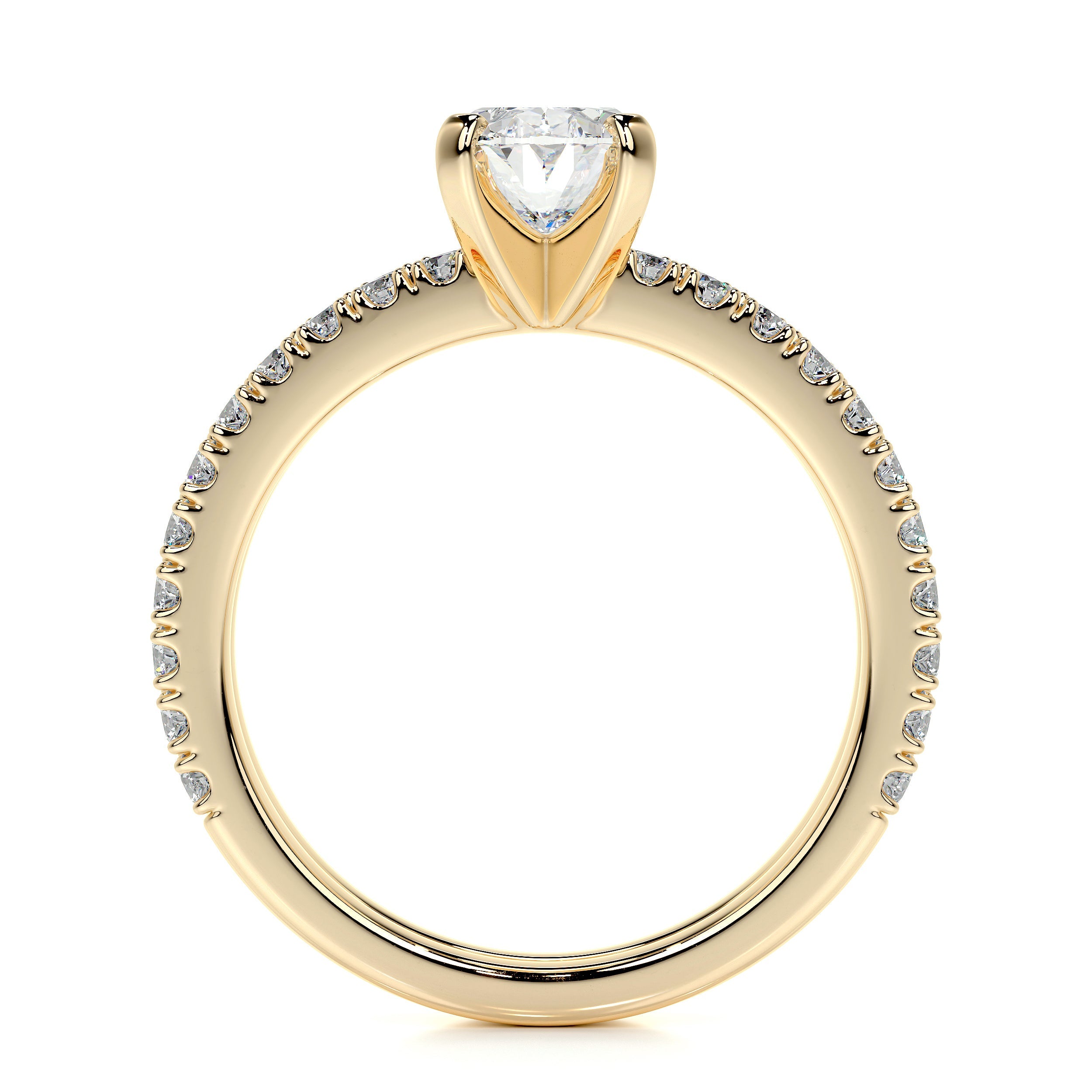 Stephanie Lab Grown Diamond Bridal Set   (1.5 Carat) -18K Yellow Gold
