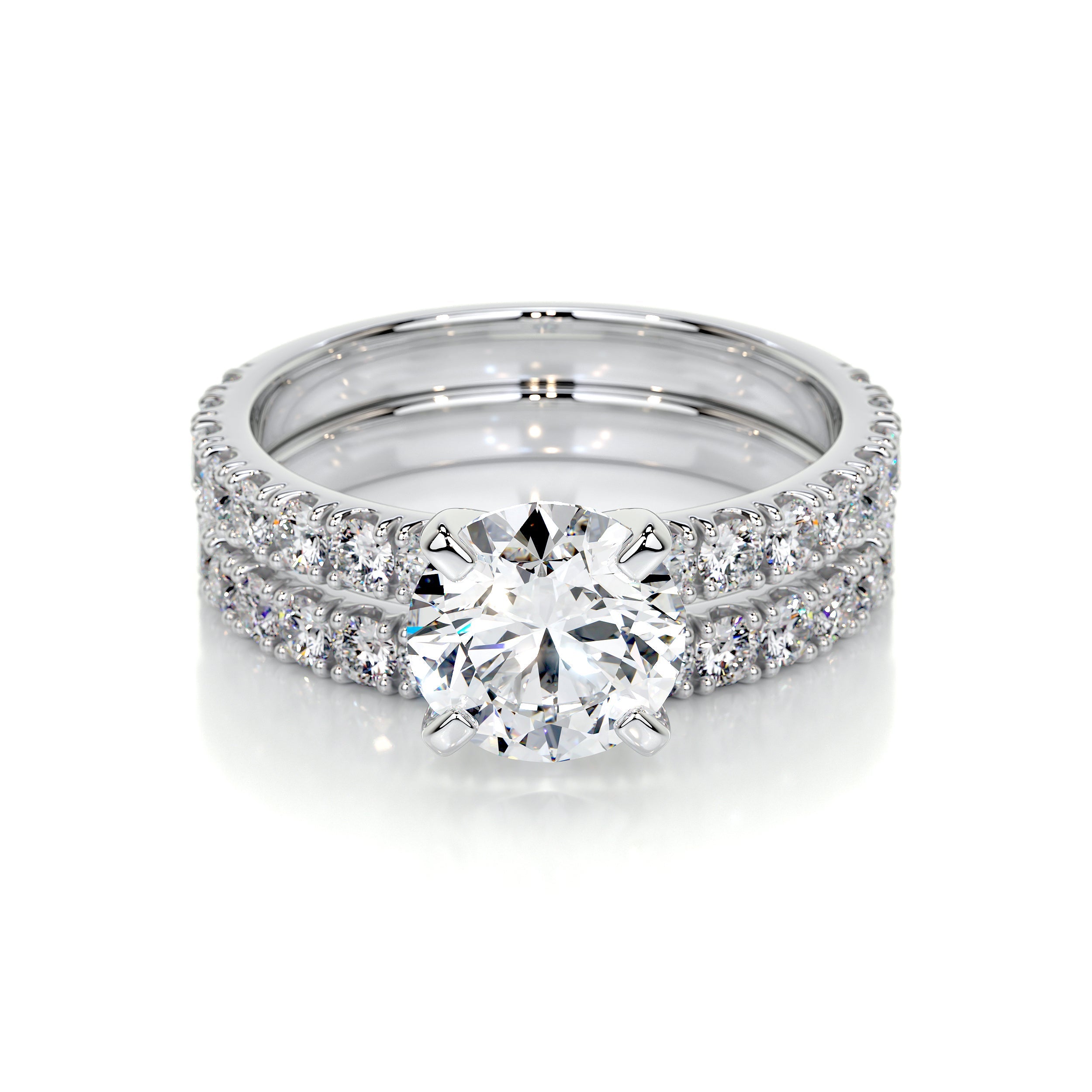 Alison Lab Grown Diamond Bridal Set   (2.5 Carat) -18K White Gold