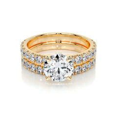 Alison Lab Grown Diamond Bridal Set -18K Yellow Gold