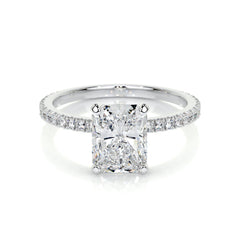 Audrey Lab Grown Diamond Ring -18K White Gold