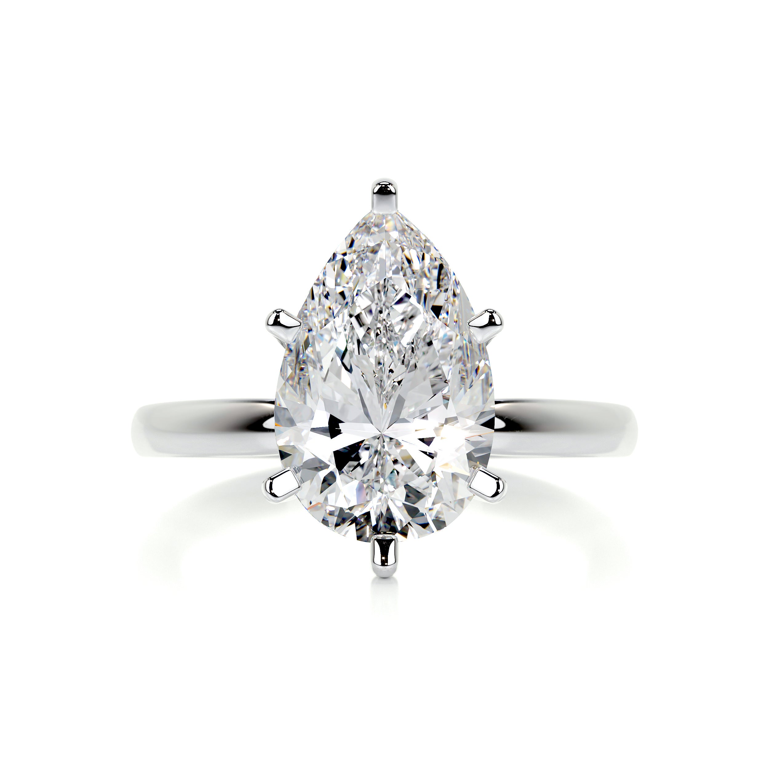 Adaline Diamond Engagement Ring   (1 Carat) -14K White Gold