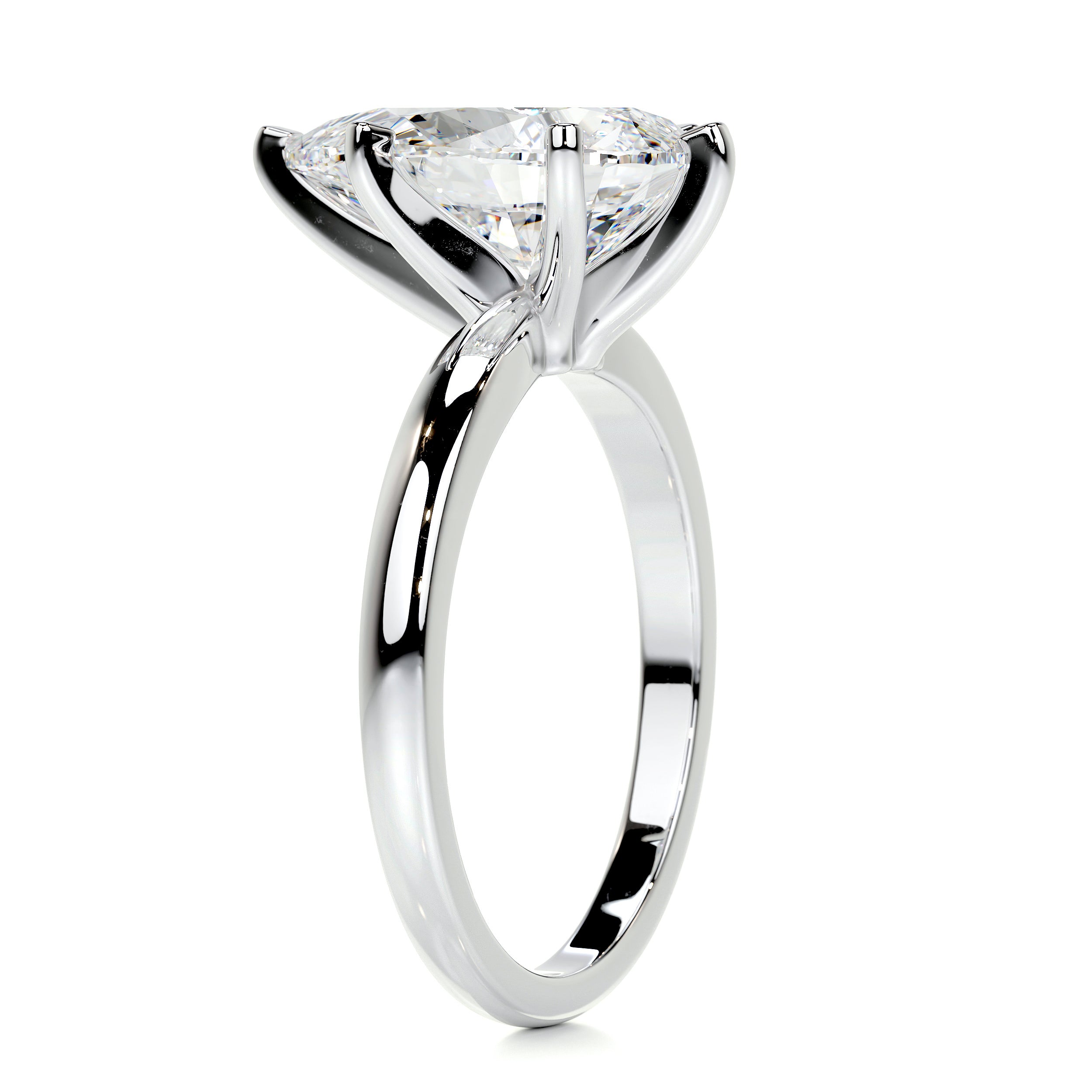 Adaline Diamond Engagement Ring   (1 Carat) -14K White Gold