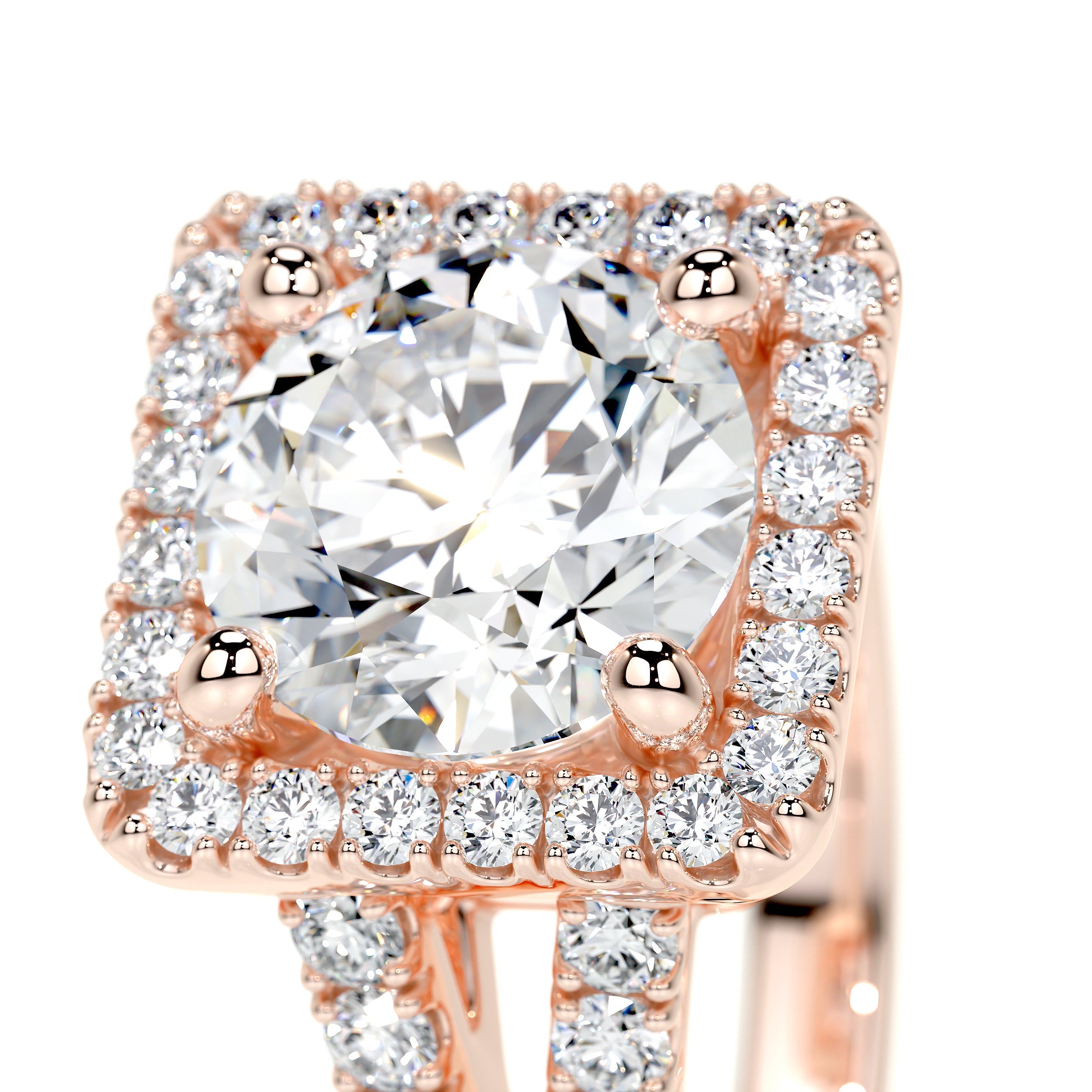 Addison Lab Grown Diamond Ring   (2.5 Carat) -14K Rose Gold