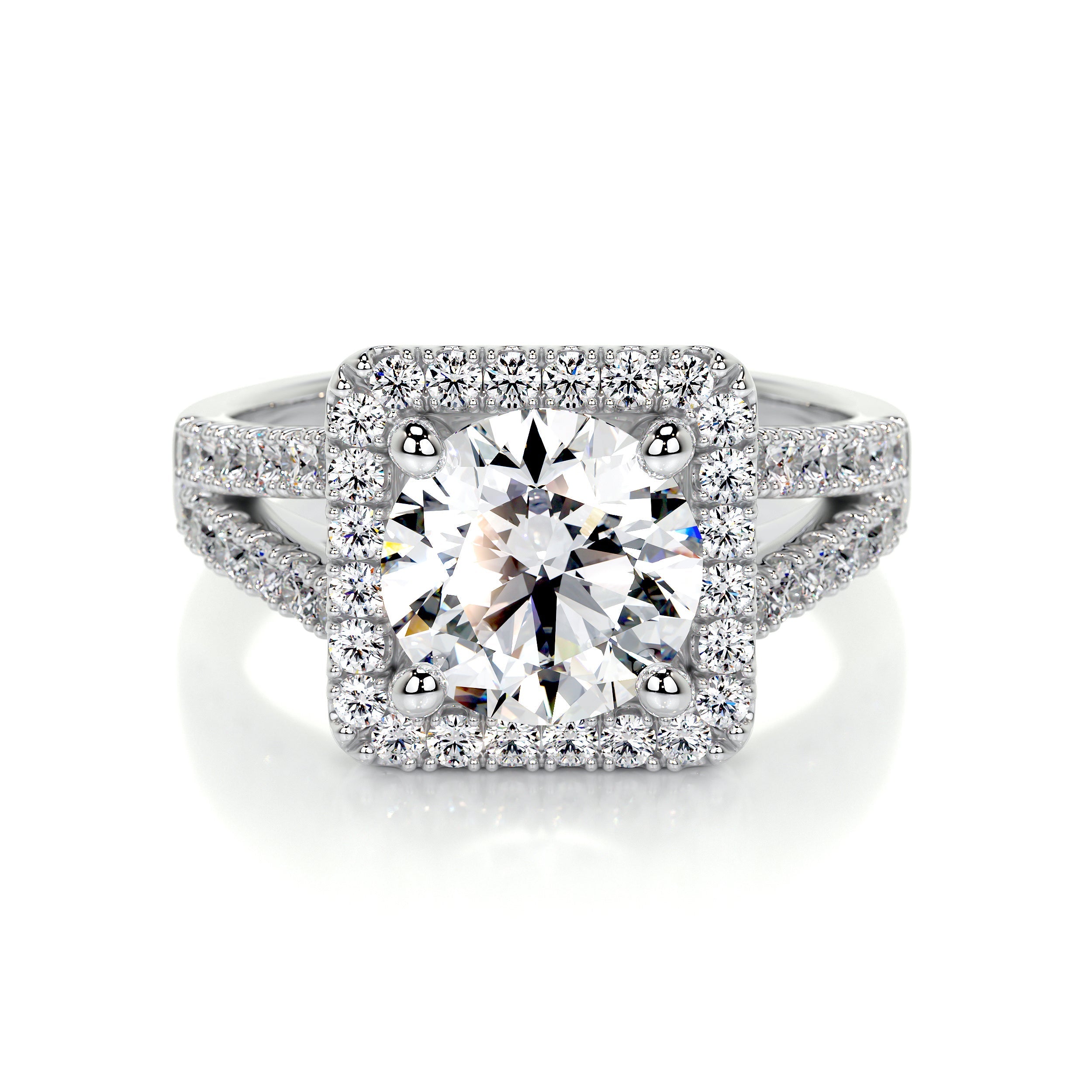 Addison Lab Grown Diamond Ring   (2.5 Carat) -18K White Gold