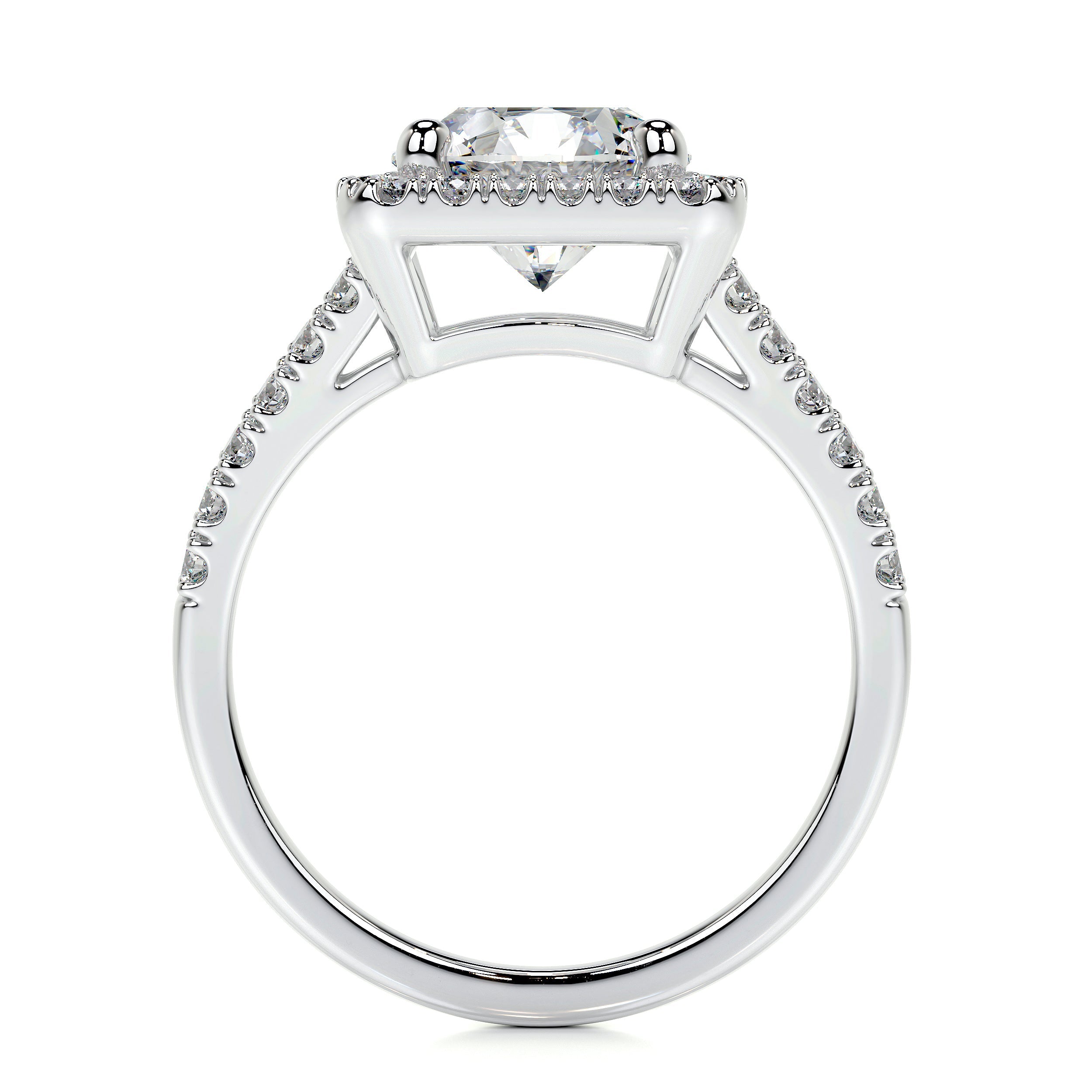 Addison Lab Grown Diamond Ring   (2.5 Carat) -18K White Gold