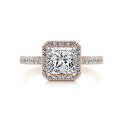 Selena Diamond Engagement Ring -14K Rose Gold
