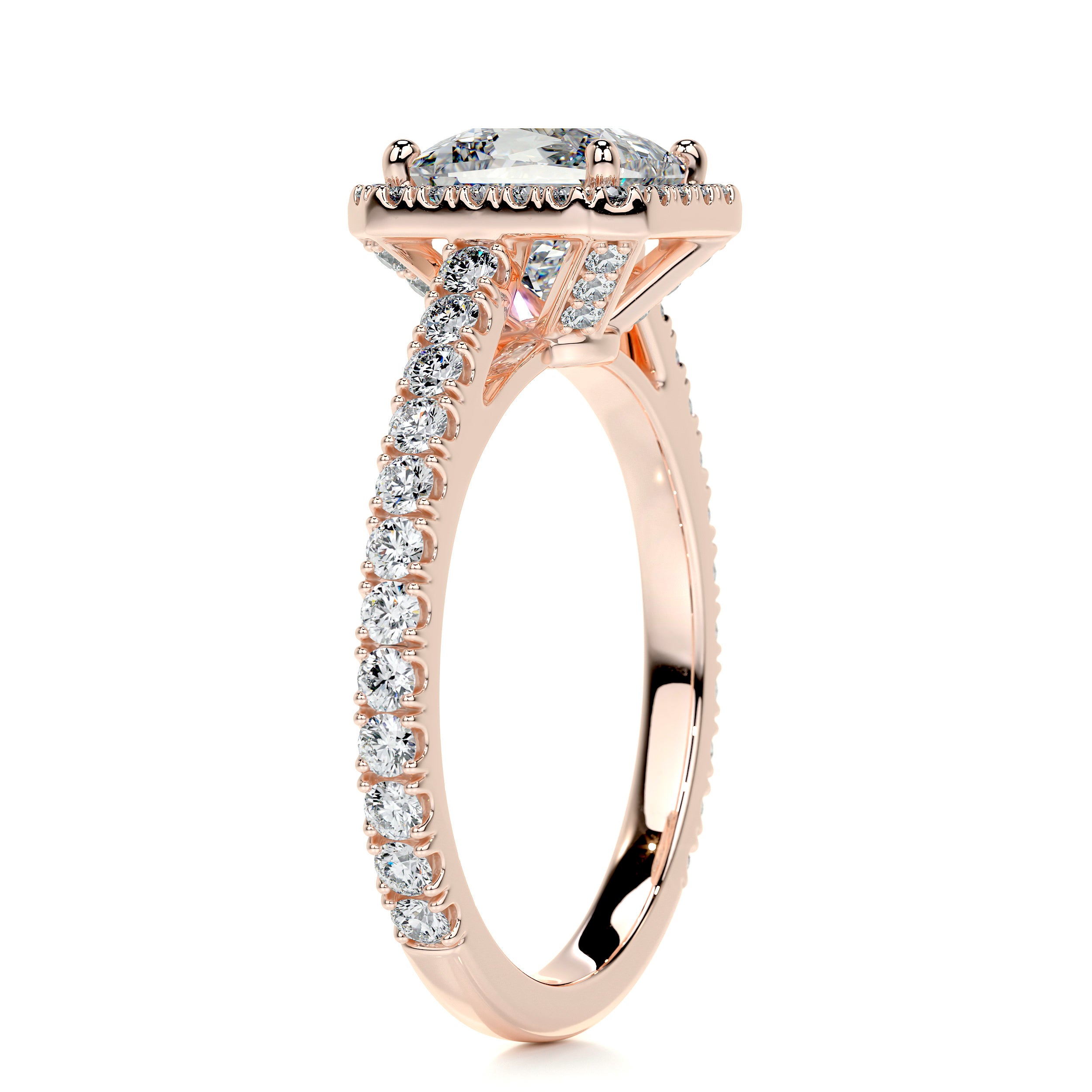 Selena Diamond Engagement Ring   (1.5 Carat) -14K Rose Gold