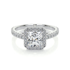 Selena Lab Grown Diamond Ring -14K White Gold