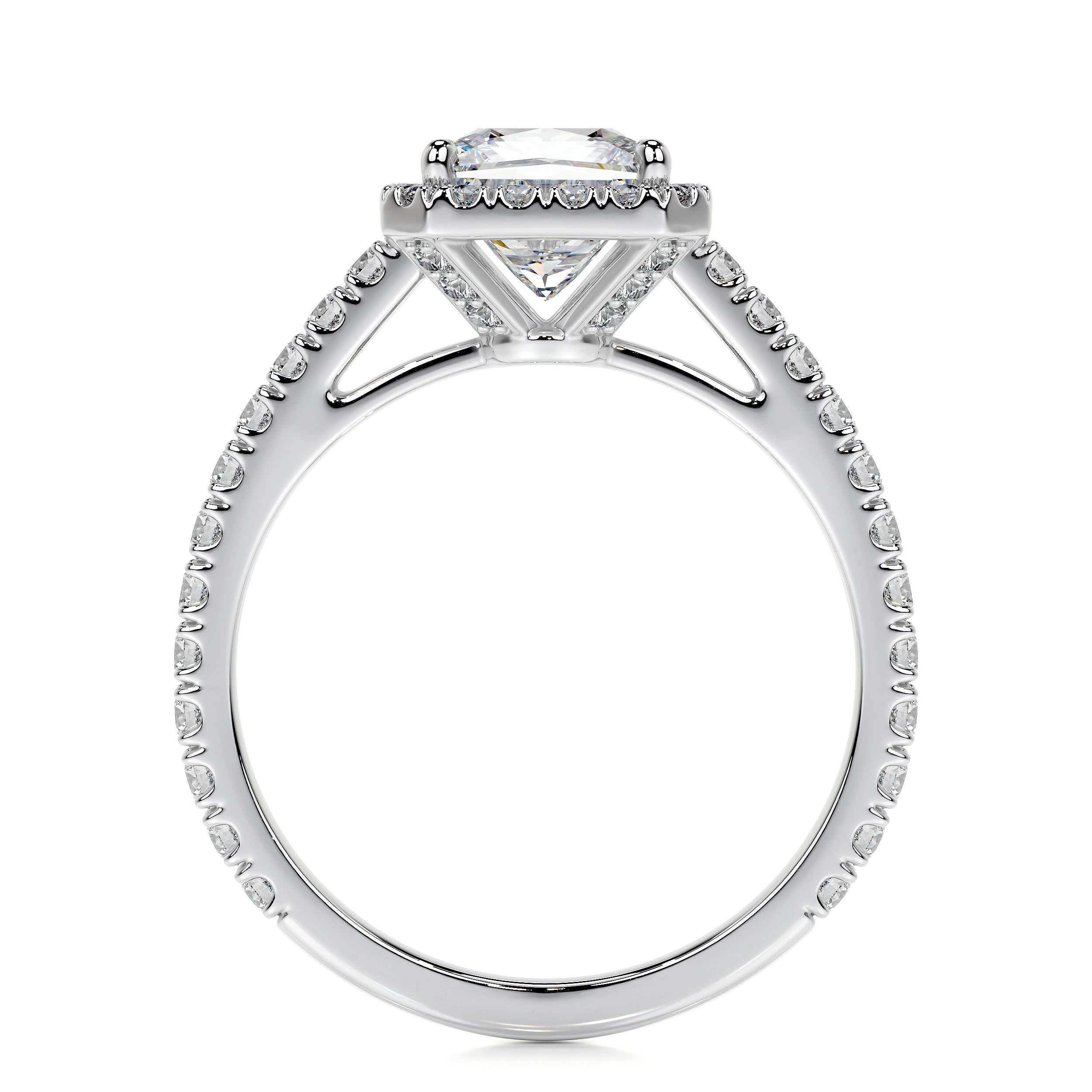 Selena Lab Grown Diamond Ring -18K White Gold