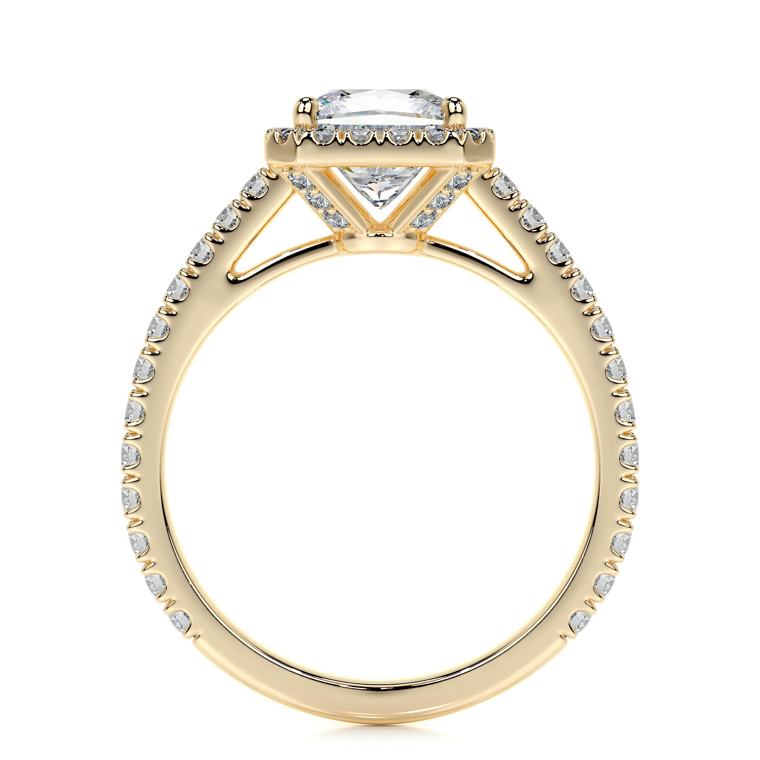 Selena Lab Grown Diamond Ring -18K Yellow Gold