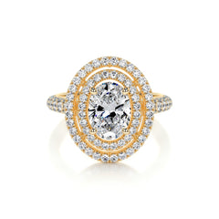 Nora Lab Grown Diamond Ring -18K Yellow Gold