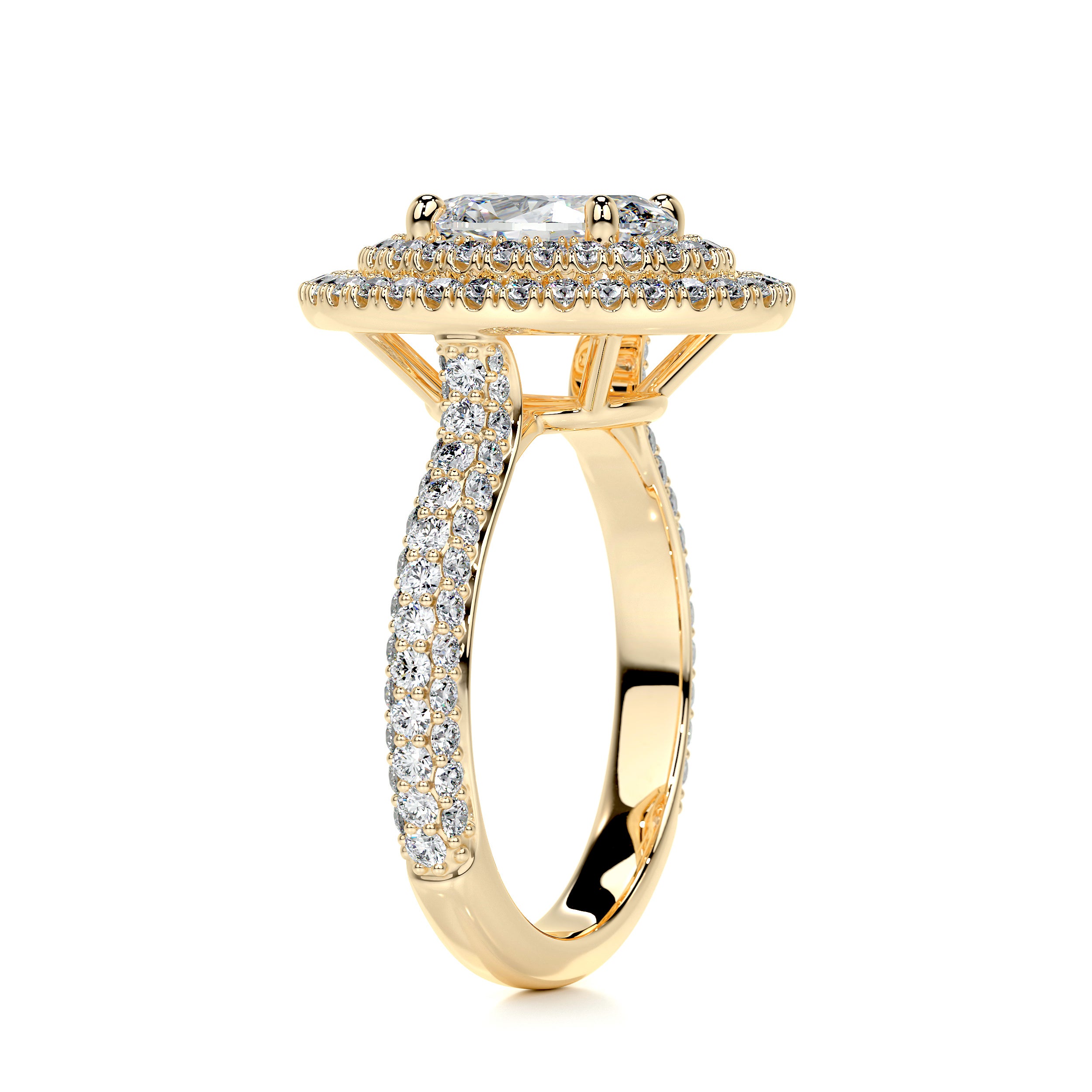 Nora Diamond Engagement Ring   (2.35 Carat) -18K Yellow Gold