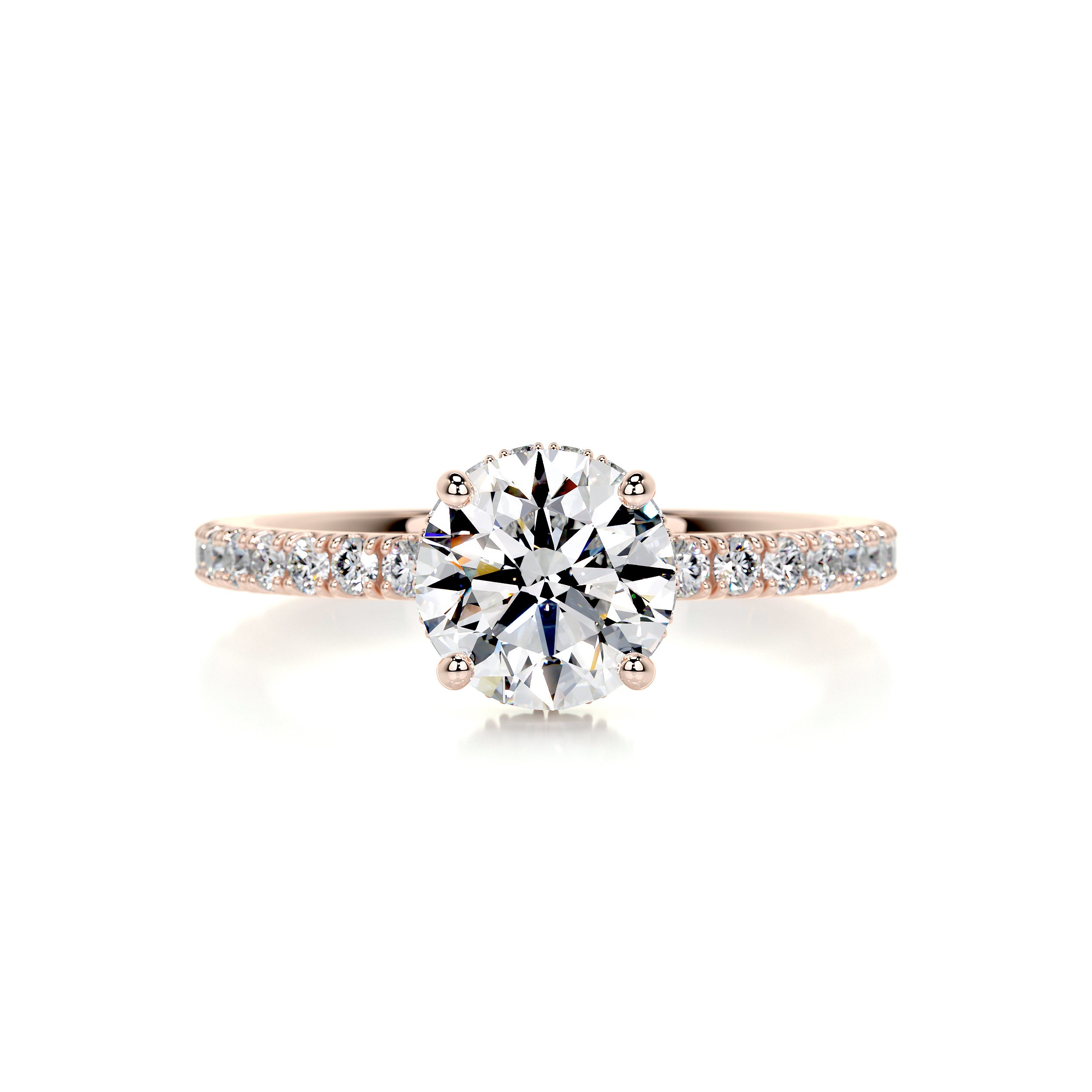 Vivienne Diamond Engagement Ring   (1.35 Carat) -14K Rose Gold