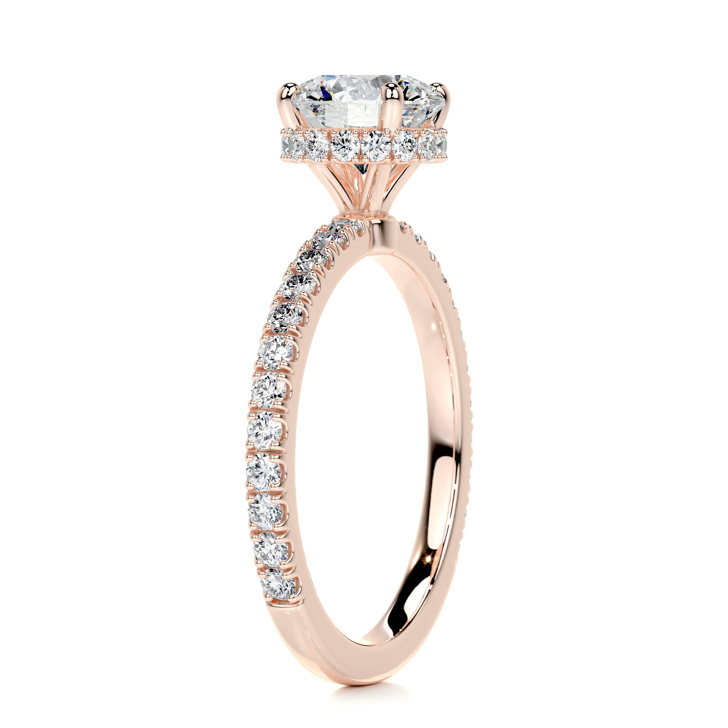 Vivienne Diamond Engagement Ring   (1.35 Carat) -14K Rose Gold