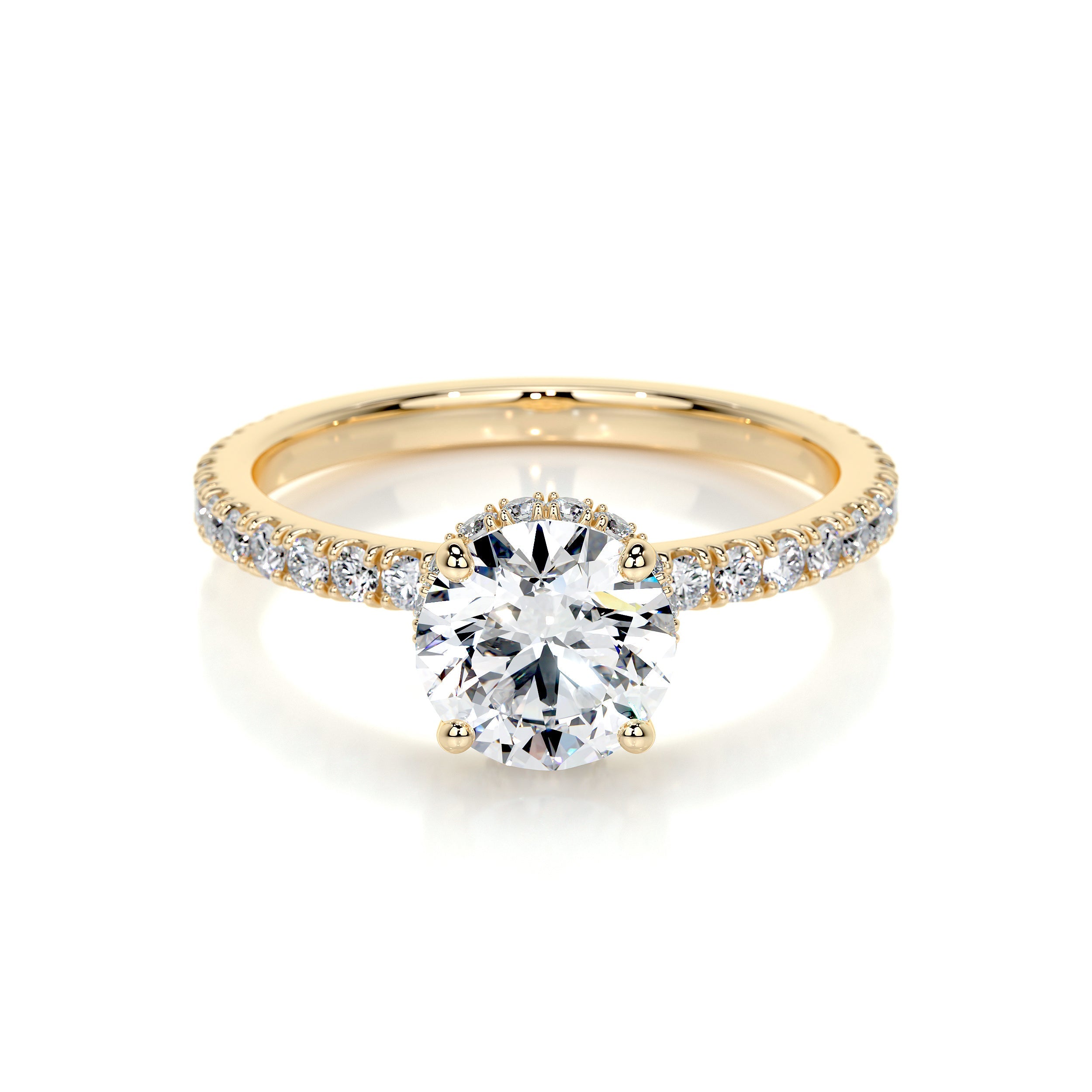 Vivienne Lab Grown Diamond Ring -18K Yellow Gold