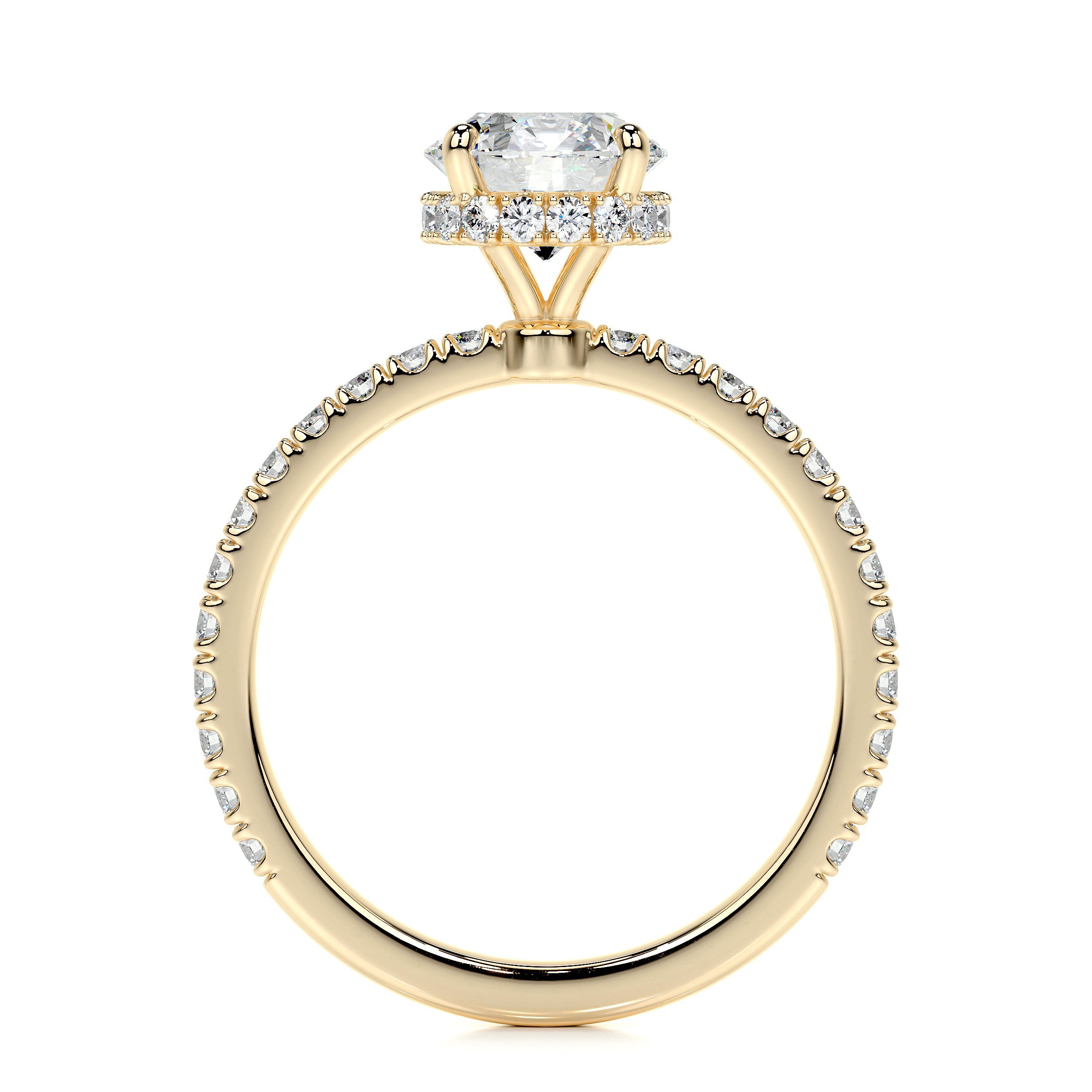 Vivienne Lab Grown Diamond Ring -18K Yellow Gold