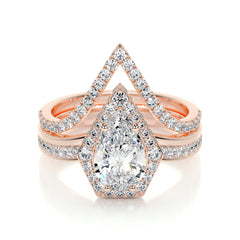 Kendall Lab Grown Diamond Bridal Set -14K Rose Gold