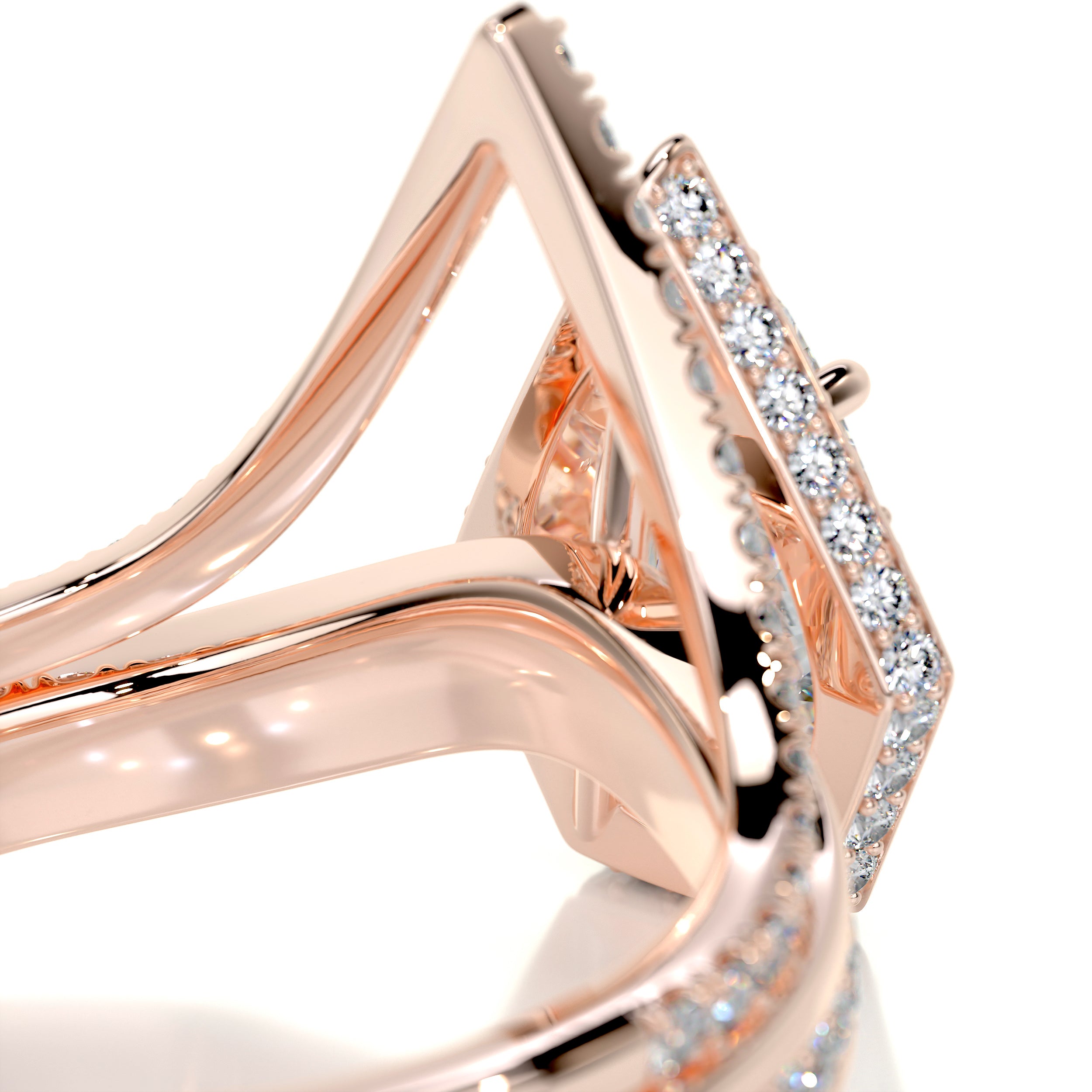 Kendall Diamond Bridal Set -14K Rose Gold