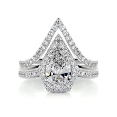 Kendall Diamond Bridal Set -18K White Gold